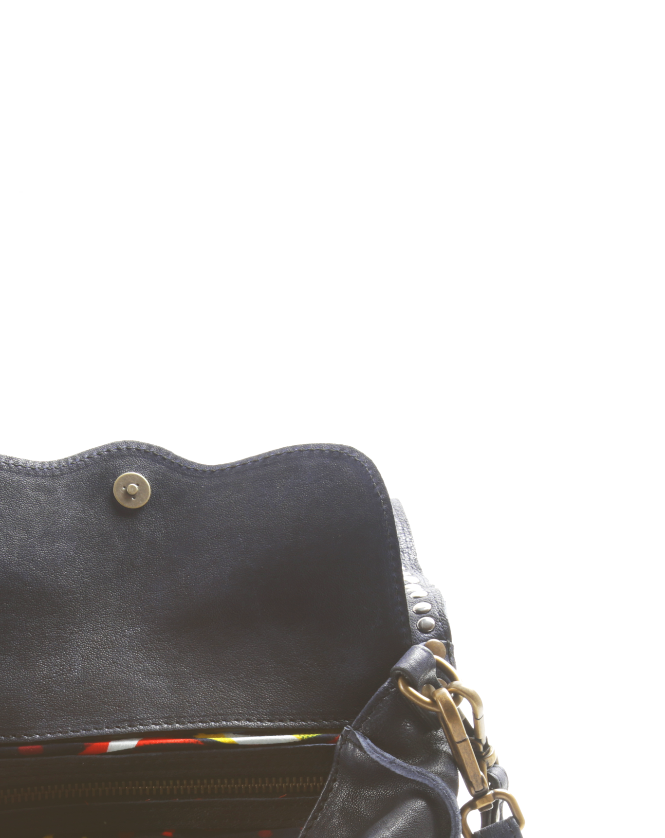 AMY Blue Leather Bag