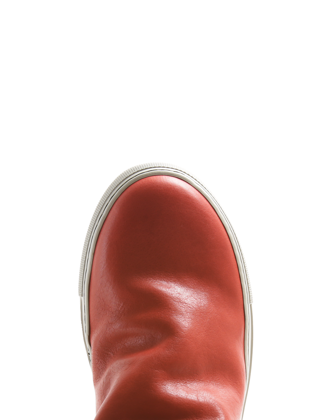BIEL Red Leather Sneaker Boots