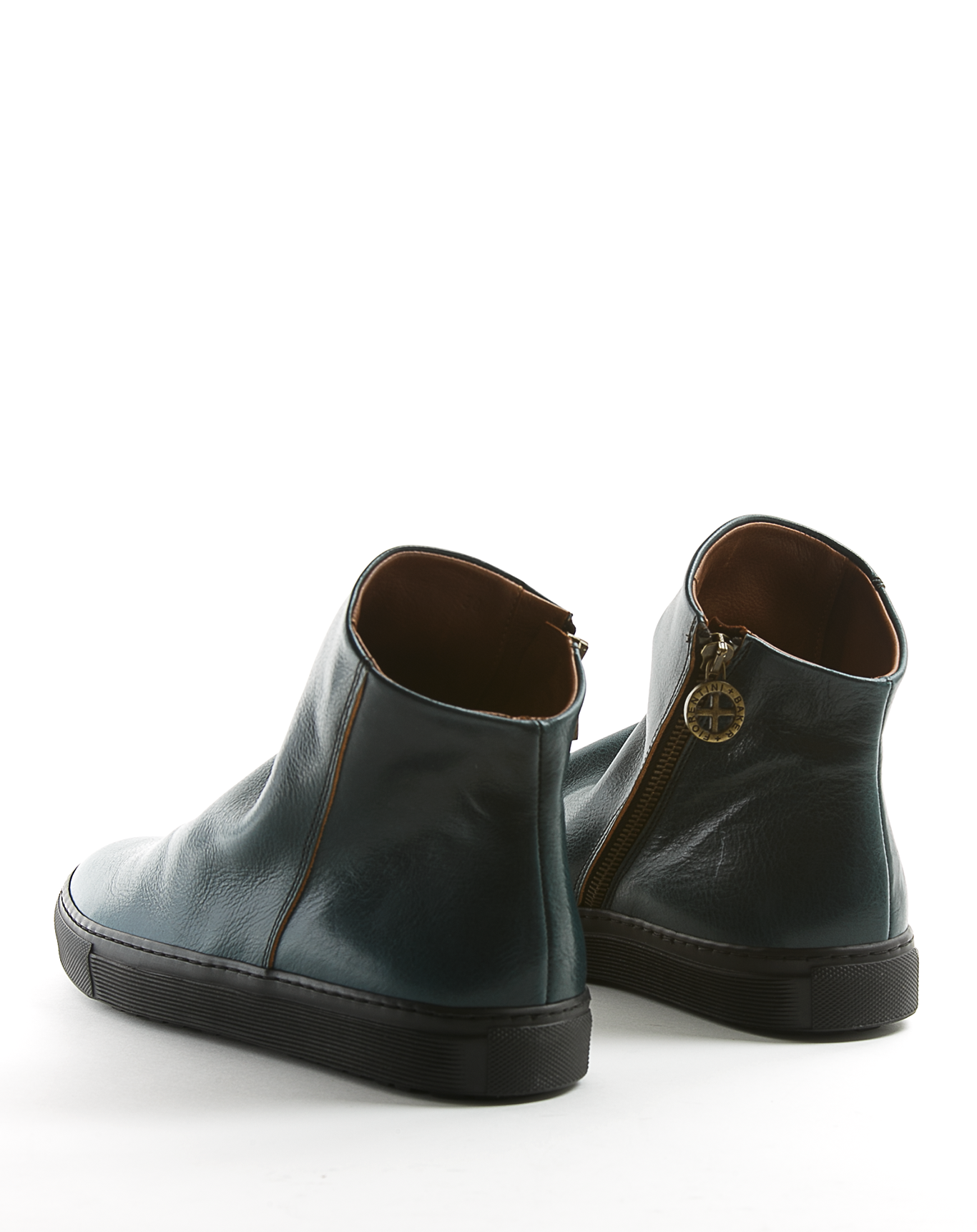 BIEL Petrol Leather Sneakers