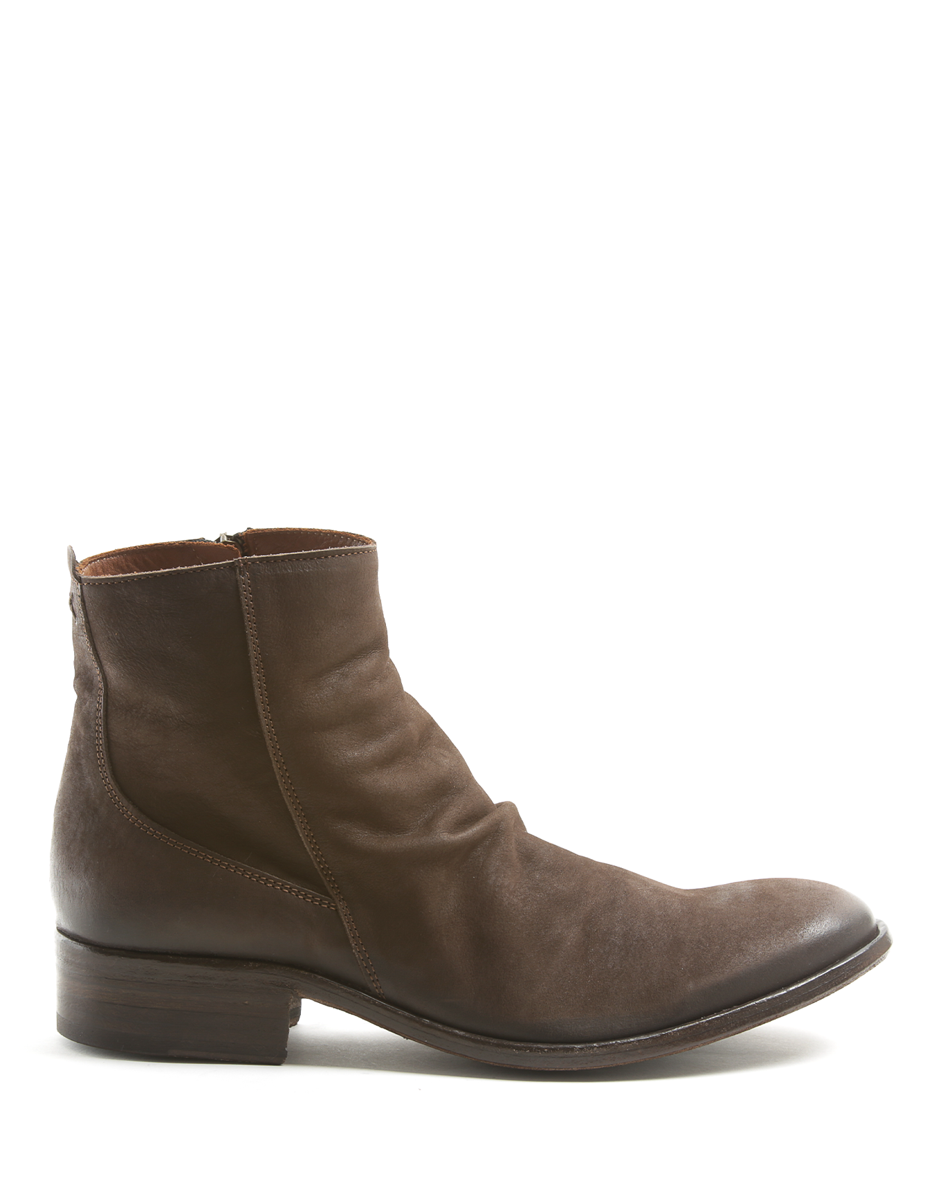CHANCE CLAUS Brown leather ankle boots with inside zip CHANCE CLAUS Brown leather ankle boots with inside zip