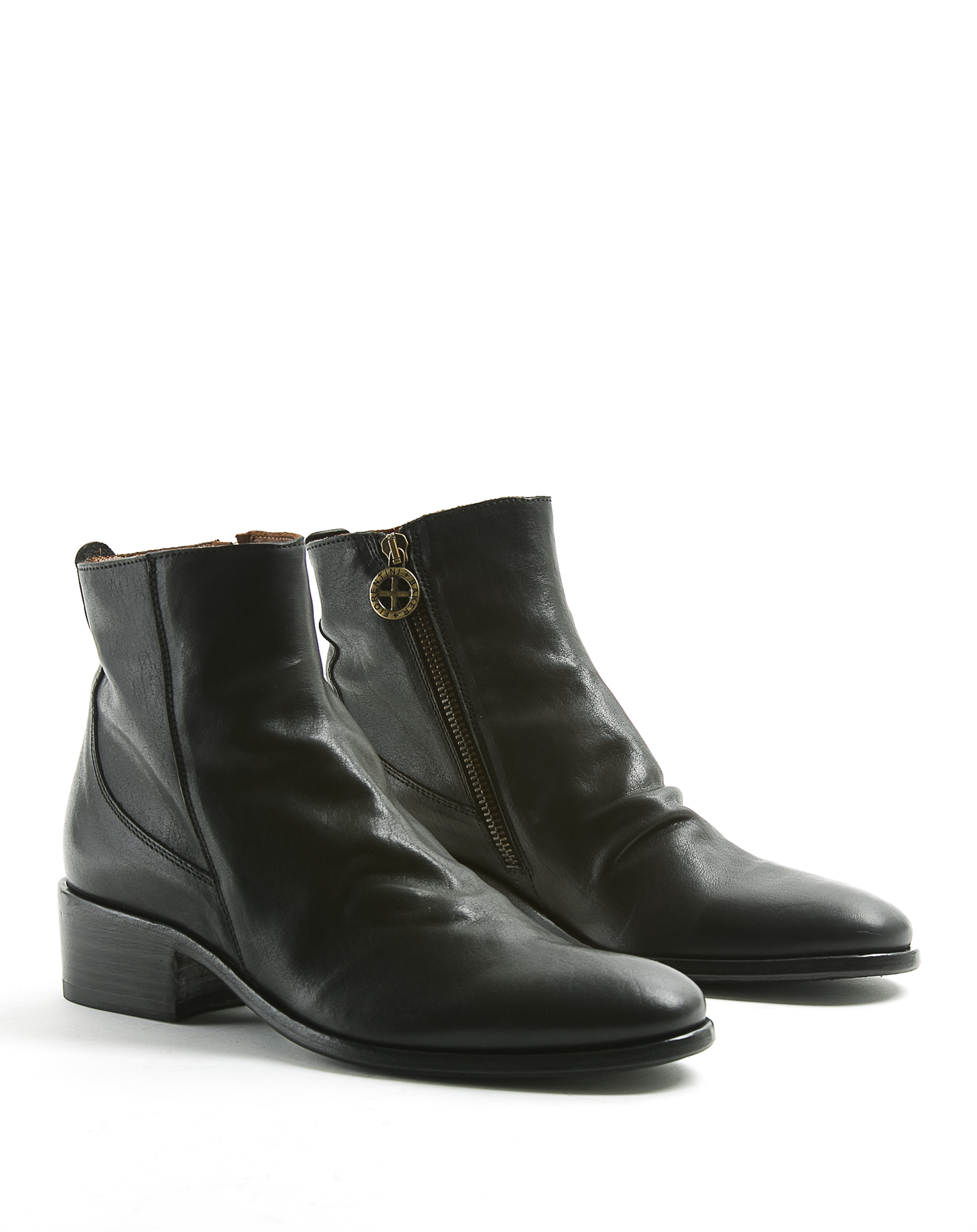 CLAUS Black Leather Boots