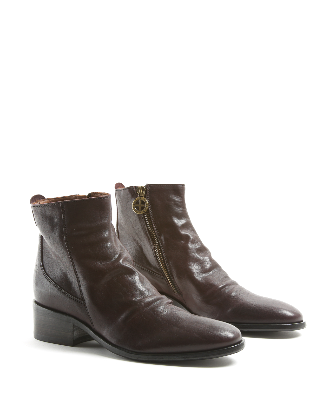 CLAUS Burgundy Leather Boots