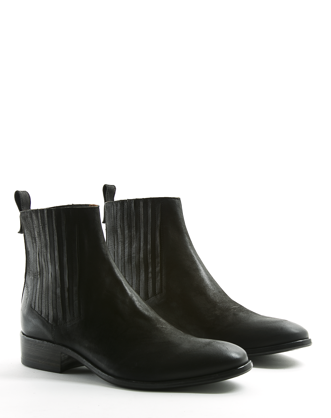 CATCH Black Leather Boots
