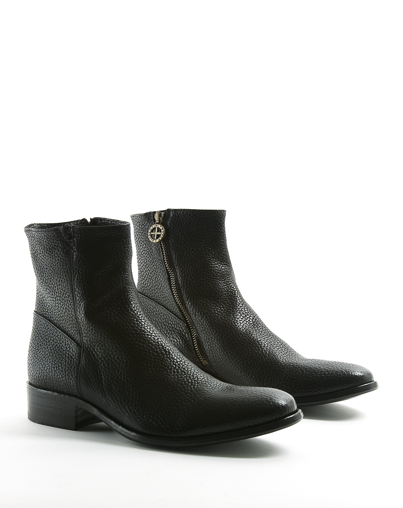 CALE Black Leather Boots