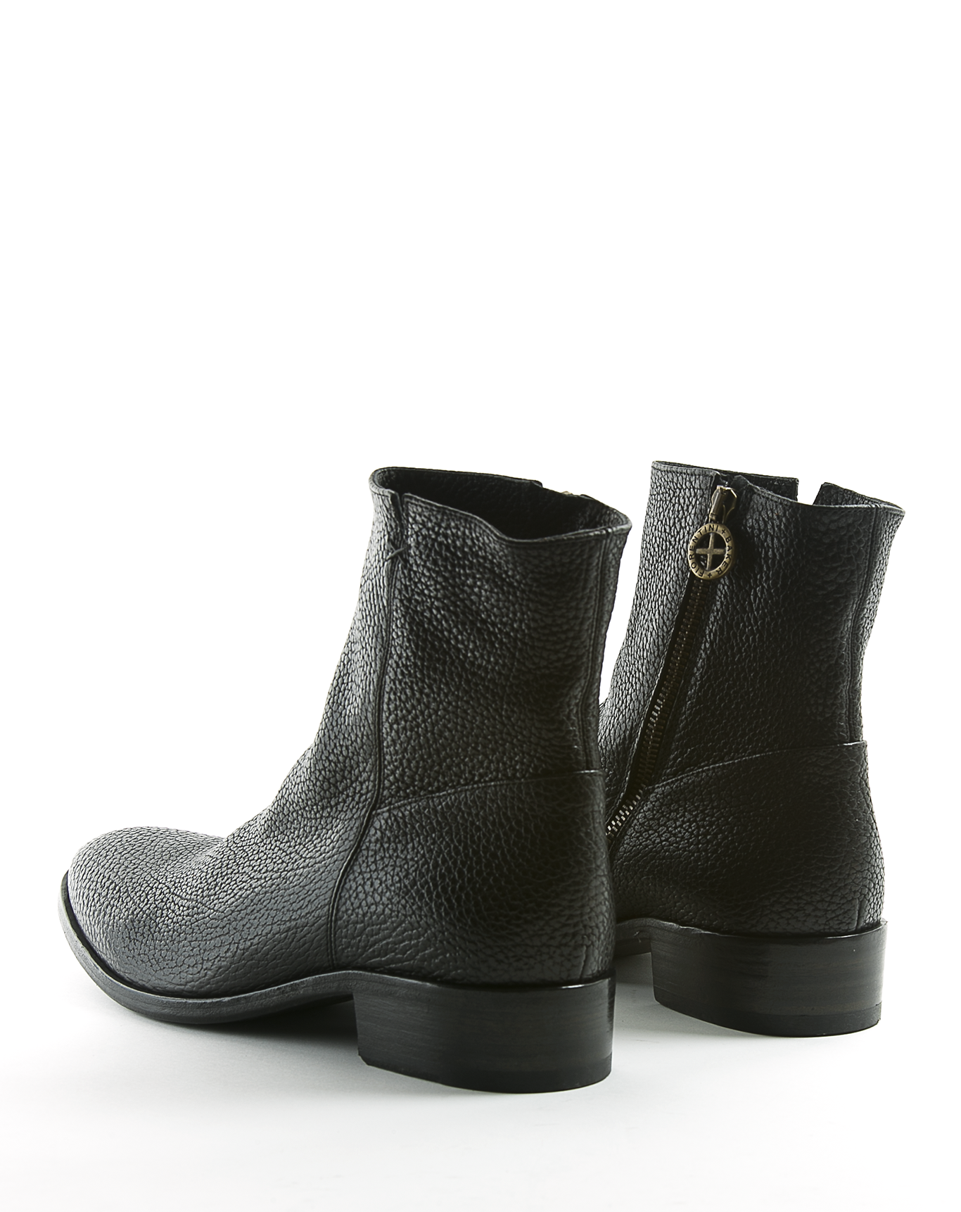 CALE Black Leather Boots