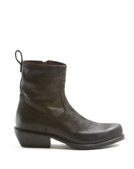 DAN Black Leather Boots