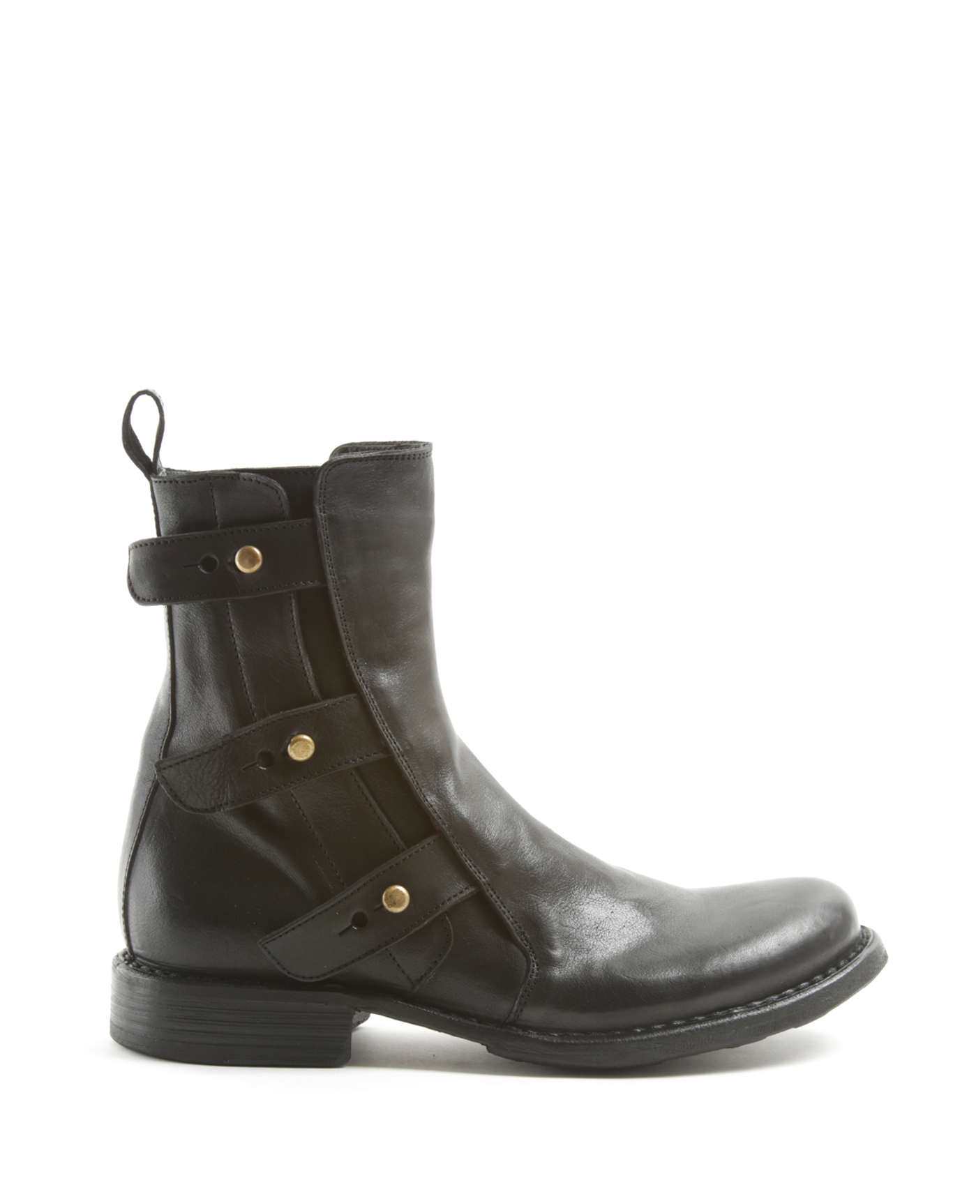 ERNA Black Leather Boots