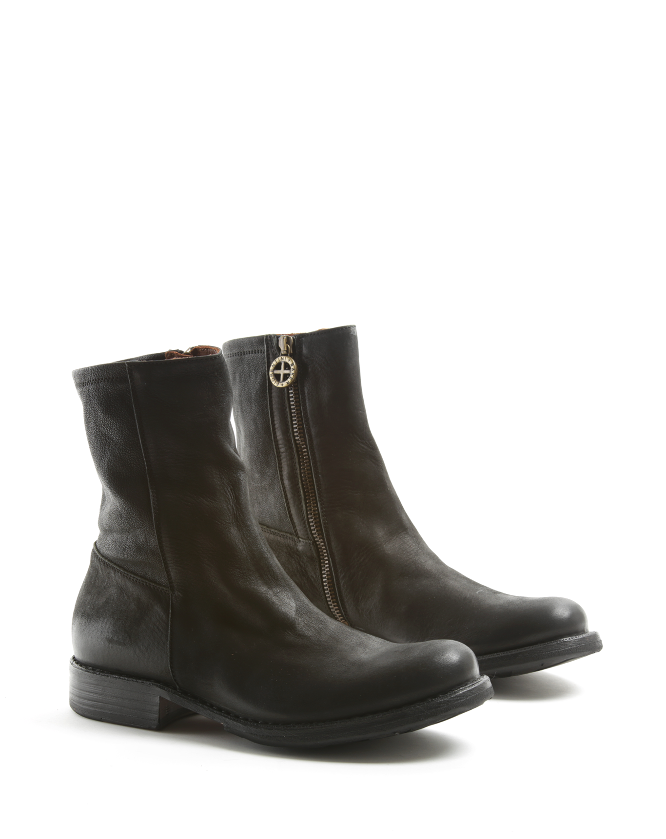 EBE Black Leather Boots
