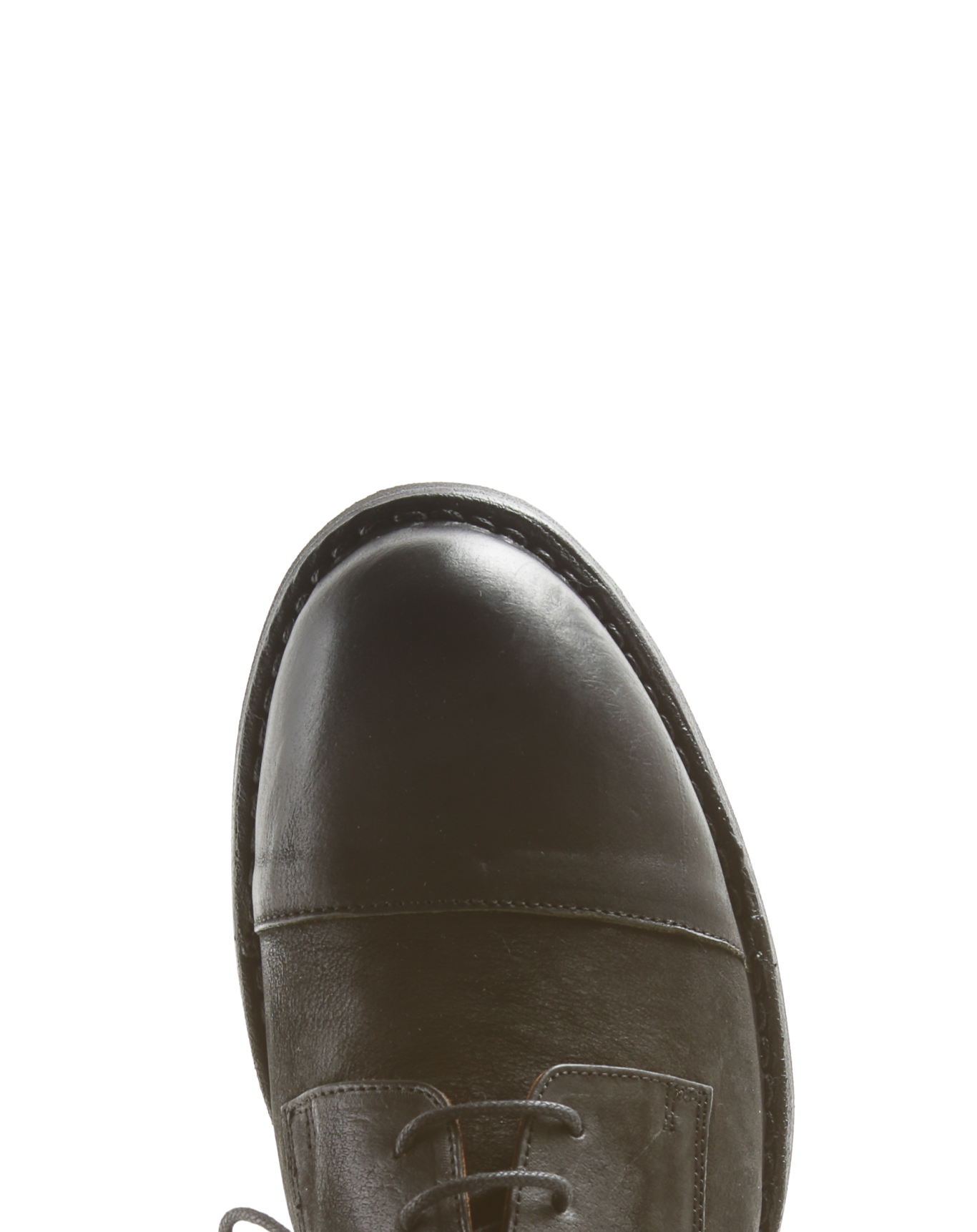 ENEI Black Leather Derby Shoes