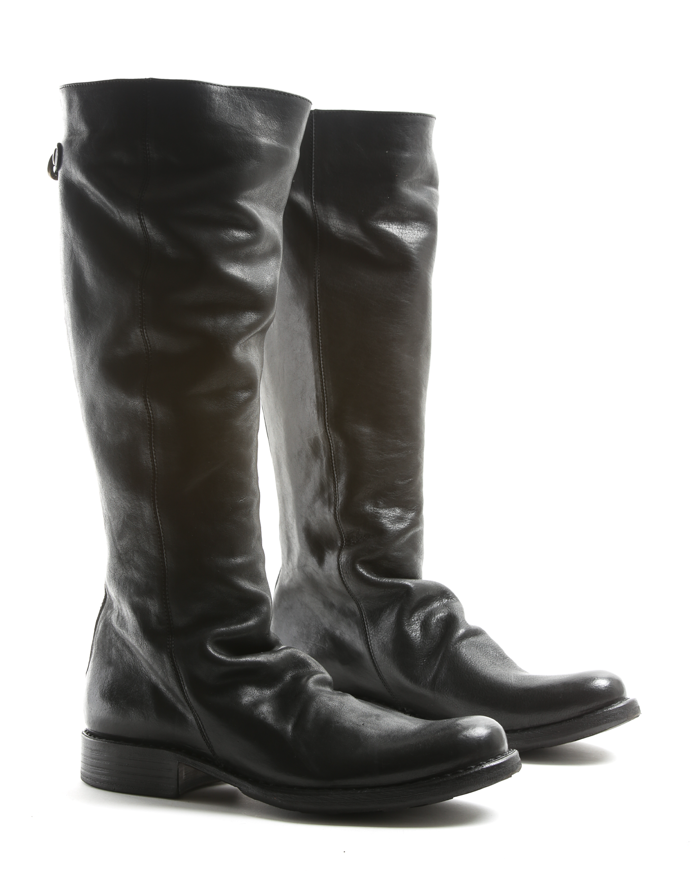 EVA Black Leather Boots