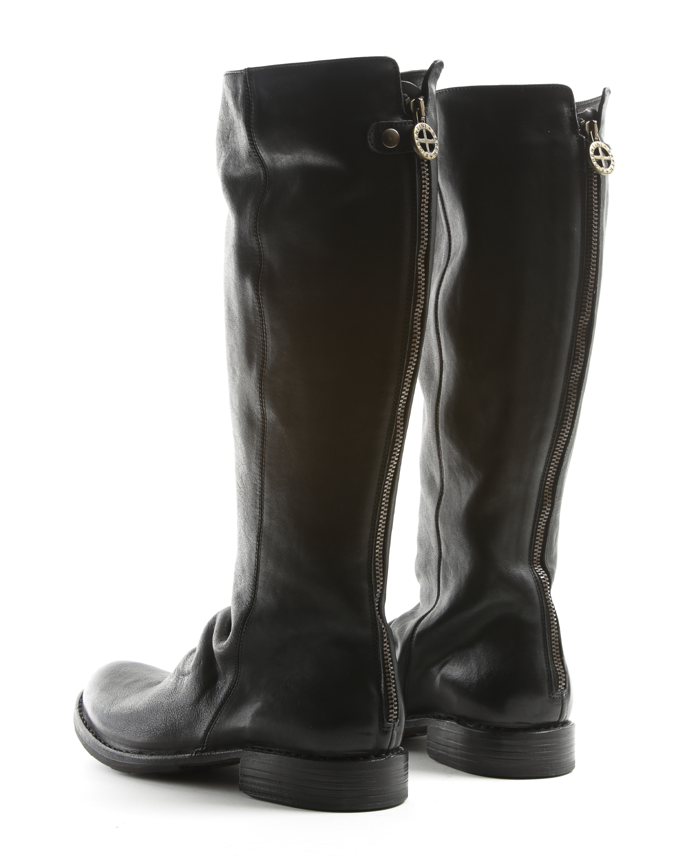 EVA Black Leather Boots