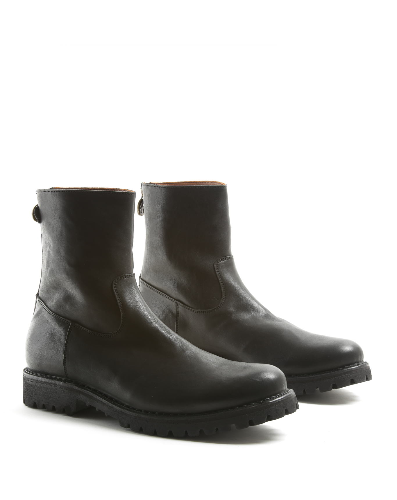 M-ELIS Black Leather Boots