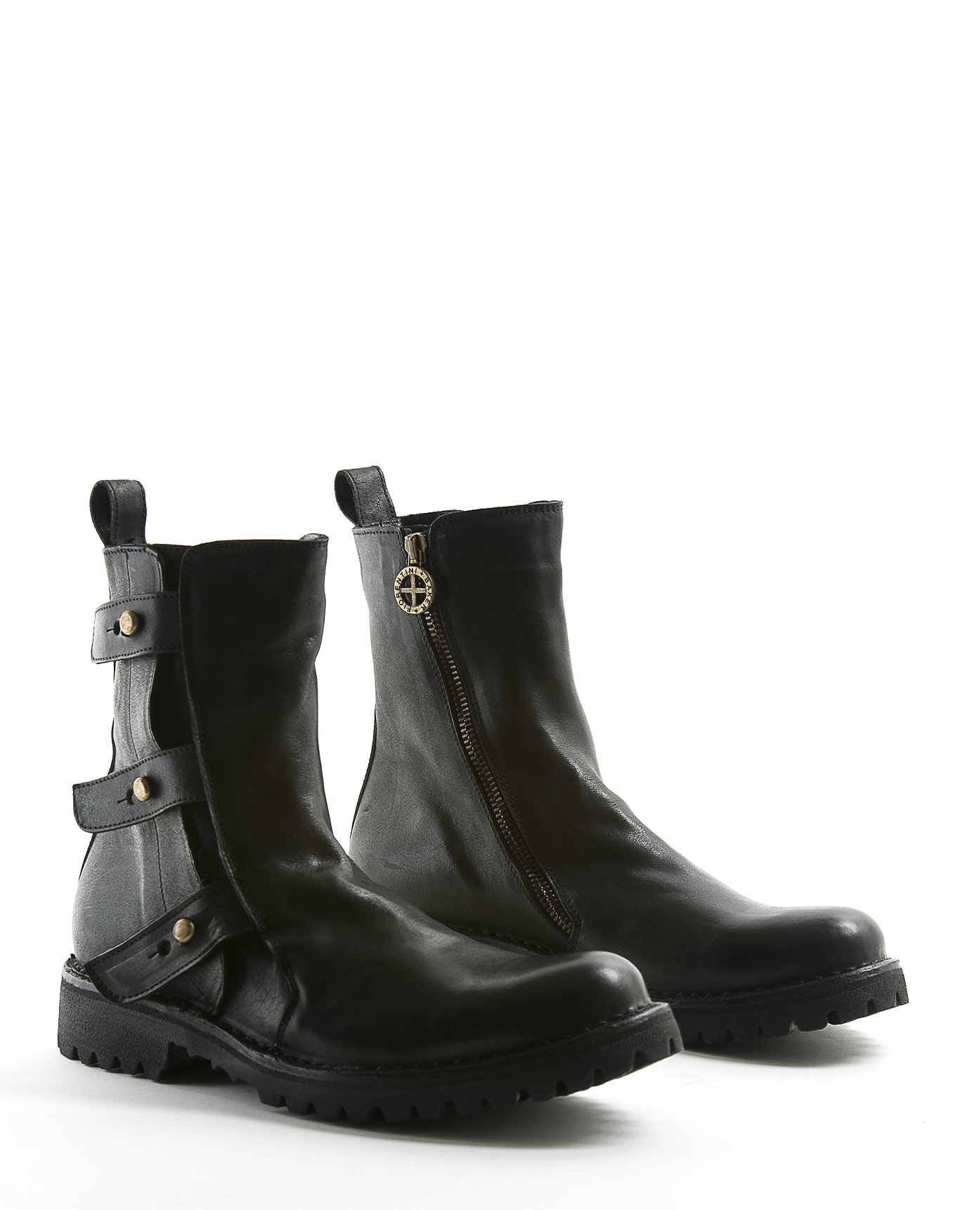 ERNA Black Leather Boots
