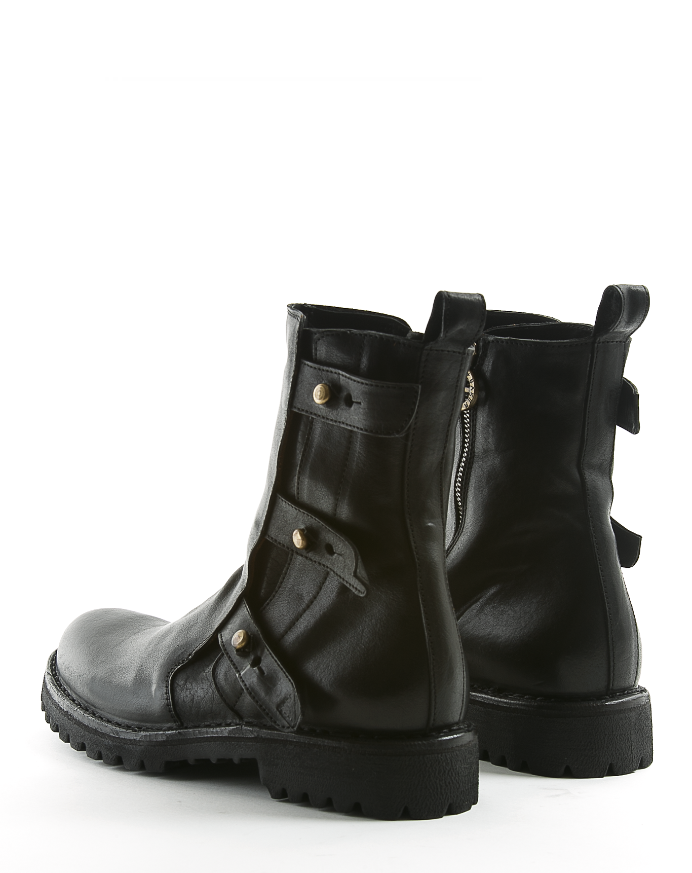 ERNA Black Leather Boots