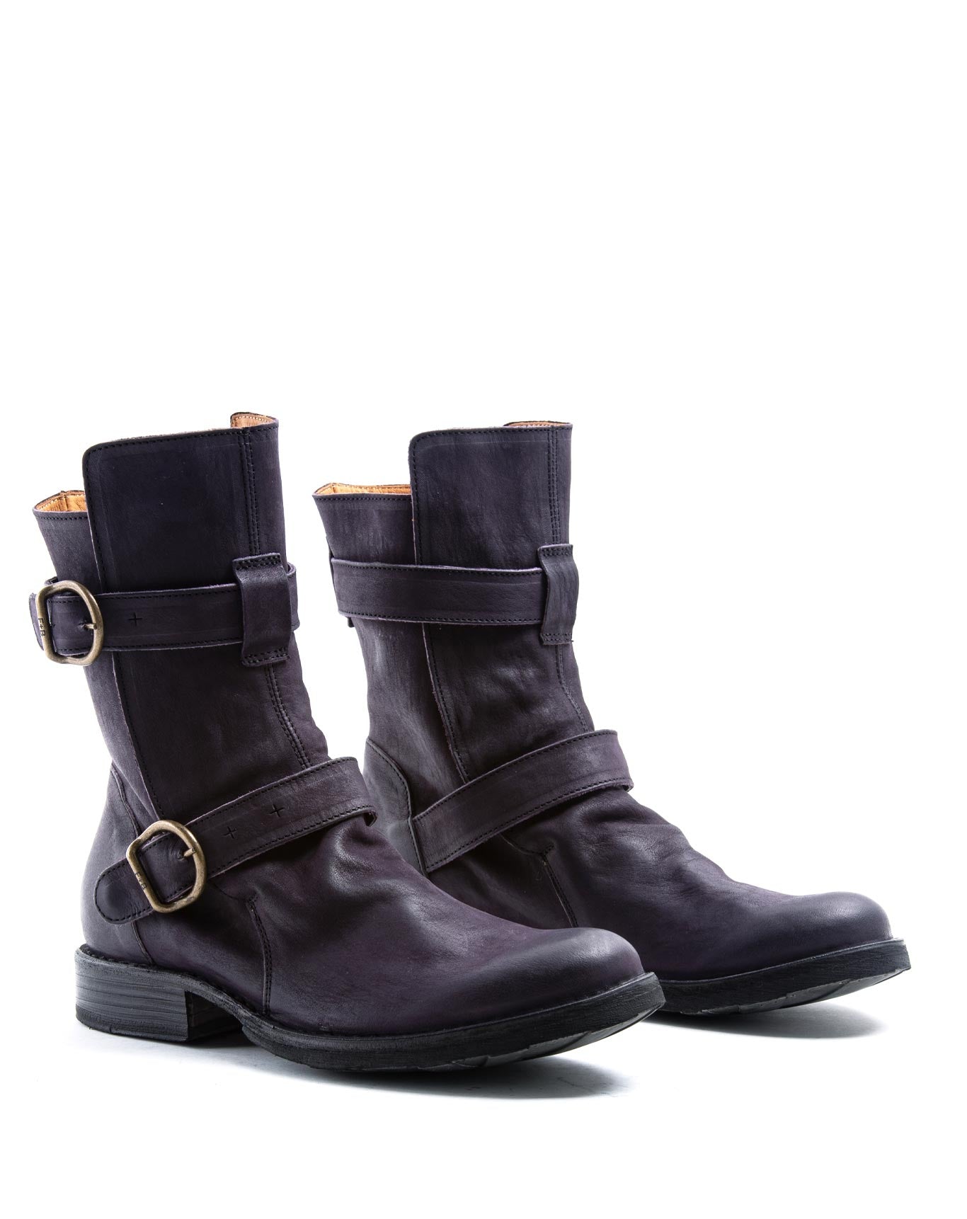 Fiorentini + Baker, ETERNITY 713, 2 buckles ankle boot inspired by rock stars. Handcrafted with natural leather by skilled artisans. Made in Italy. Made to last.