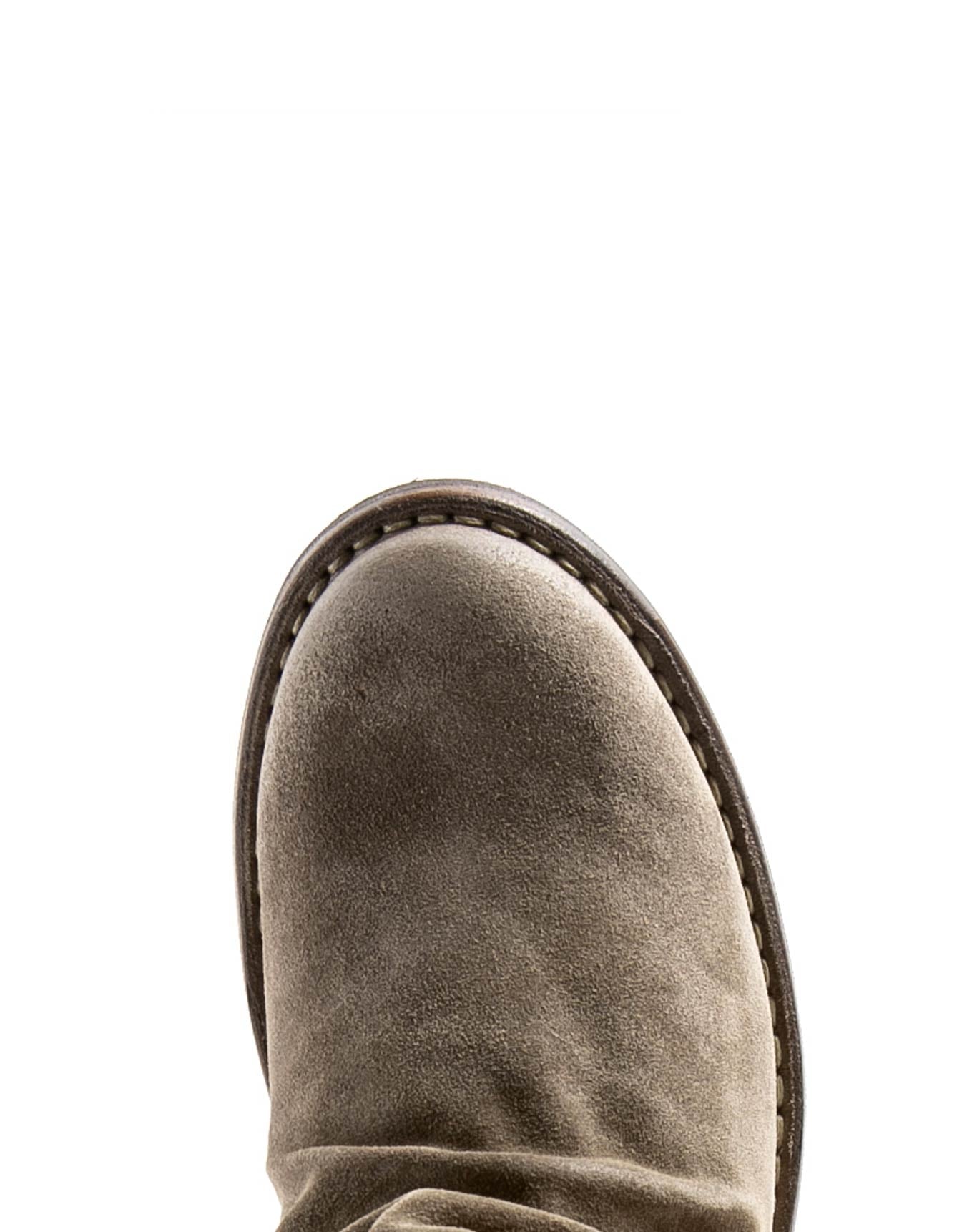 Fiorentini + Baker, ETERNITY ELINA, Grey suede men ankle boots with rear zip and round toe-Made in Italy-toe