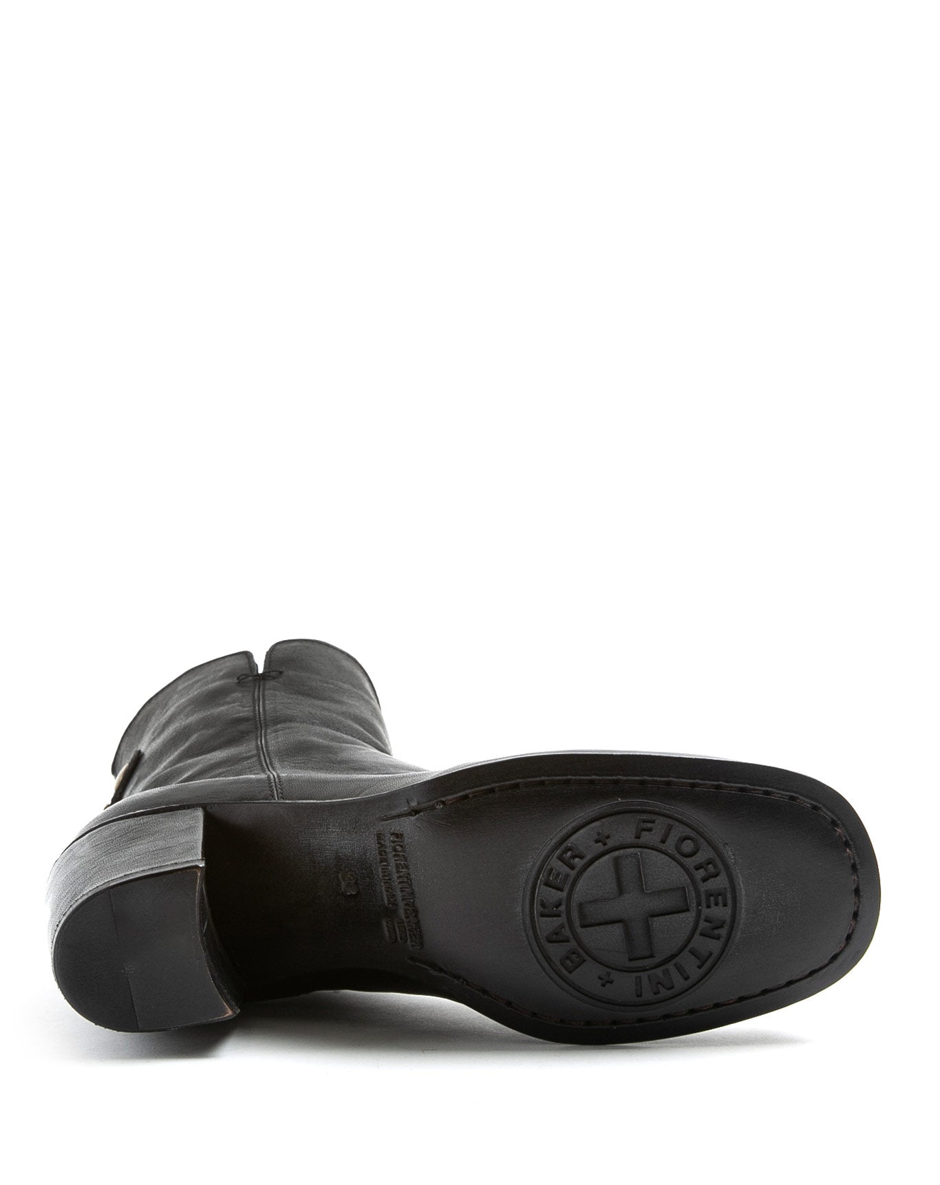 Fiorentini + Baker, J JONI, Tall ankle boots with squared toe and 7.5cm heel in smooth black leather-Made in Italy-side