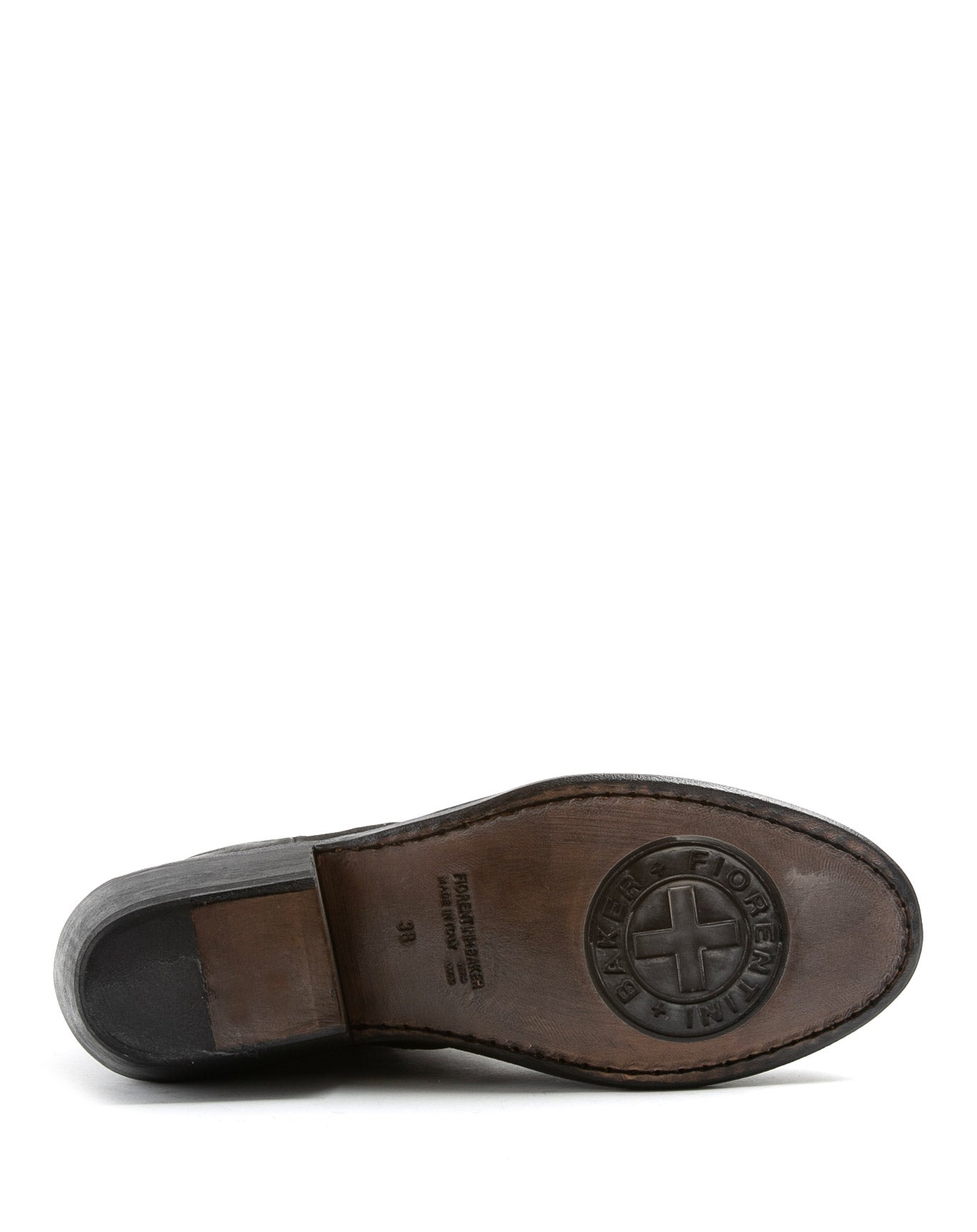 Fiorentini + Baker, ROCKER RUSE, Pull-on ankle boots with lateral elastic pannels, slightly pointed toe and 4.5cm heel in reversed black leather-Made in Italy-sole