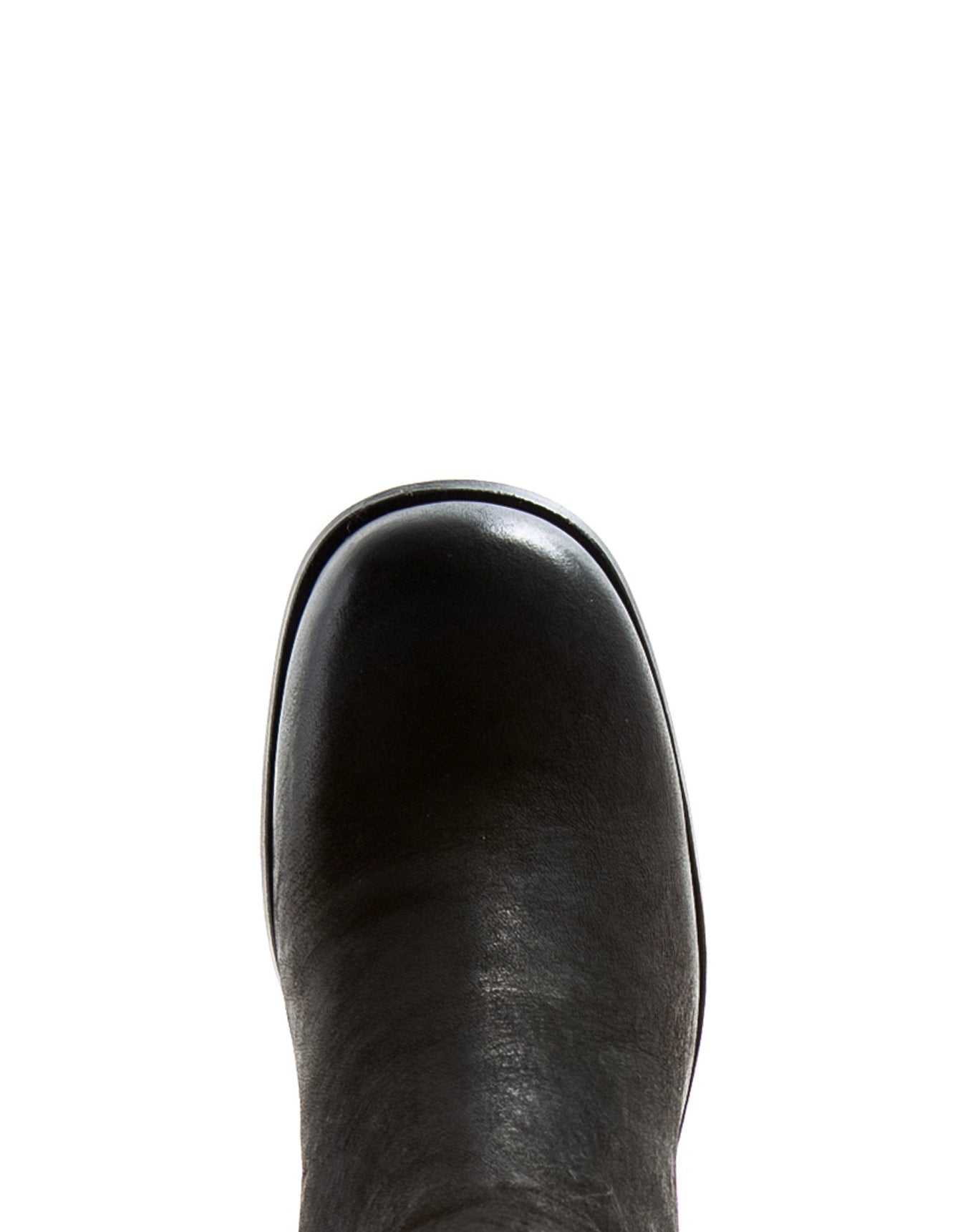 Fiorentini + Baker, J JONI, Tall ankle boots with squared toe and 7.5cm heel in reversed black leather-Made in Italy-toe
