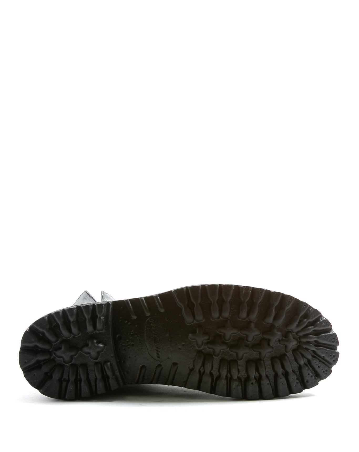 Fiorentini + Baker, ETERNITY MASSIVE M-ELF, Ankle boots with slightly ruched vamp and a thick rubber sole in distressed black leather-Made in Italy-sole