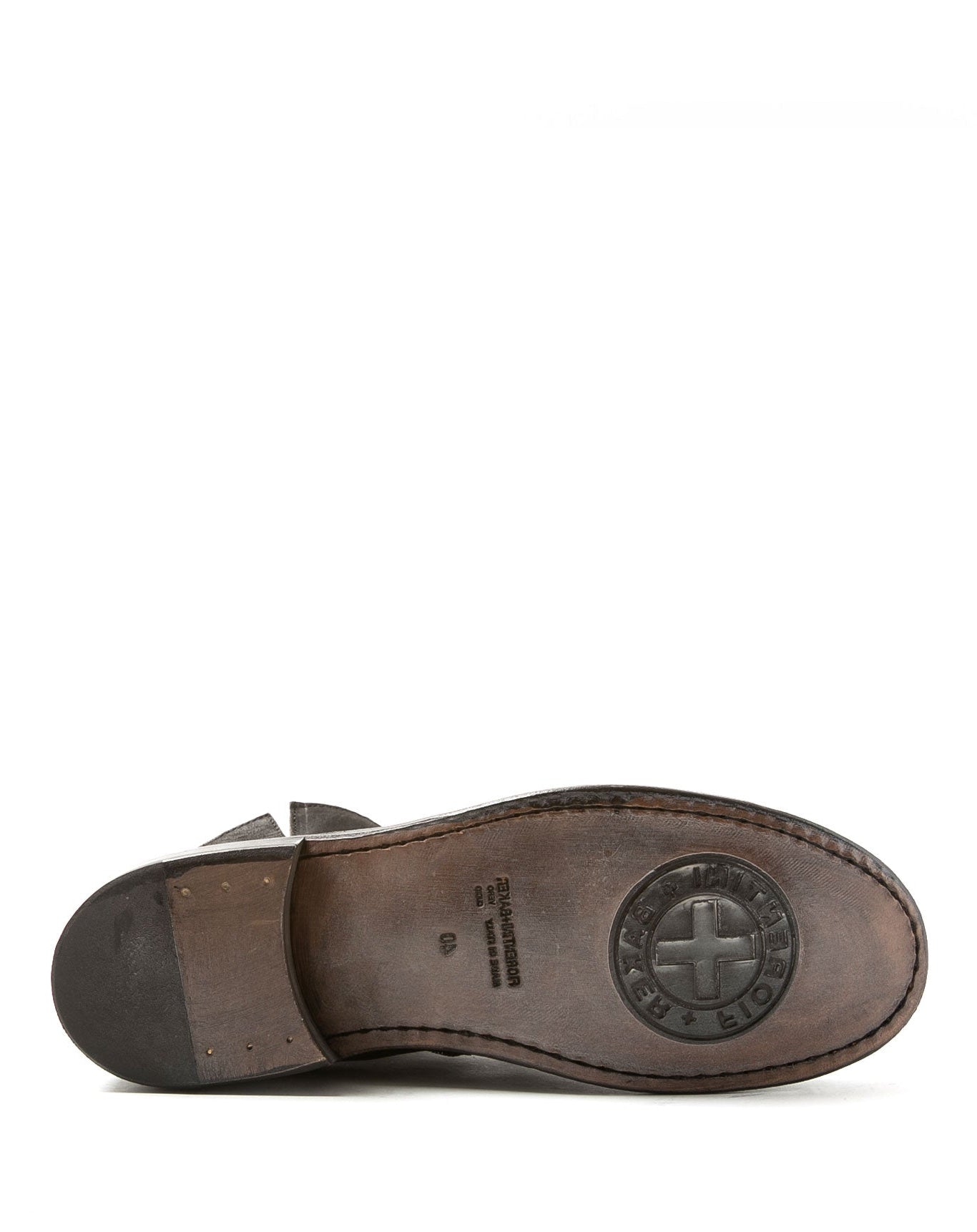 Fiorentini + Baker, FRATERNITY FAS, Ankle boots with inside zip and round toe in reversed black leather-Made in Italy-sole