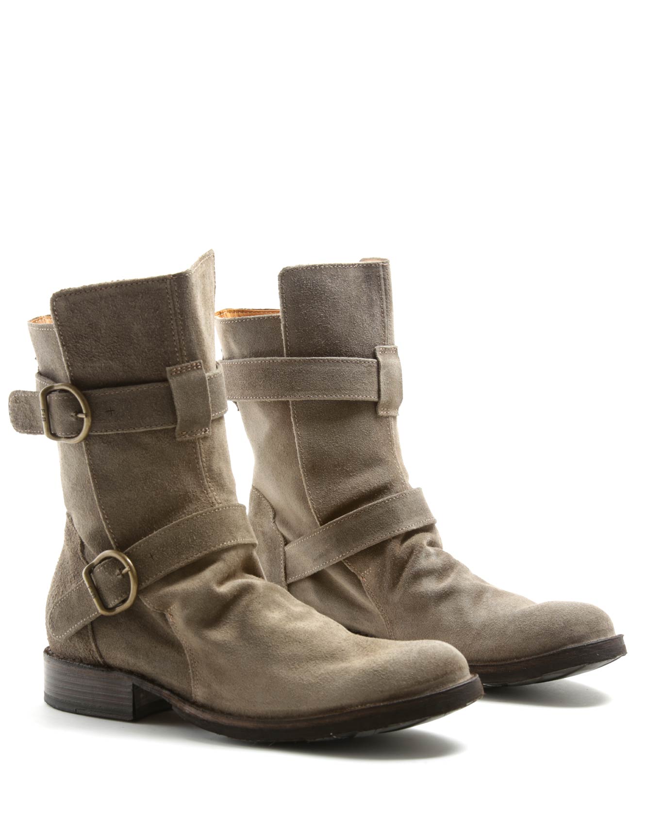 Fiorentini + Baker, ETERNITY 713, 2 buckles ankle boot inspired by rock stars. Handcrafted with natural leather by skilled artisans. Made in Italy. Made to last.
