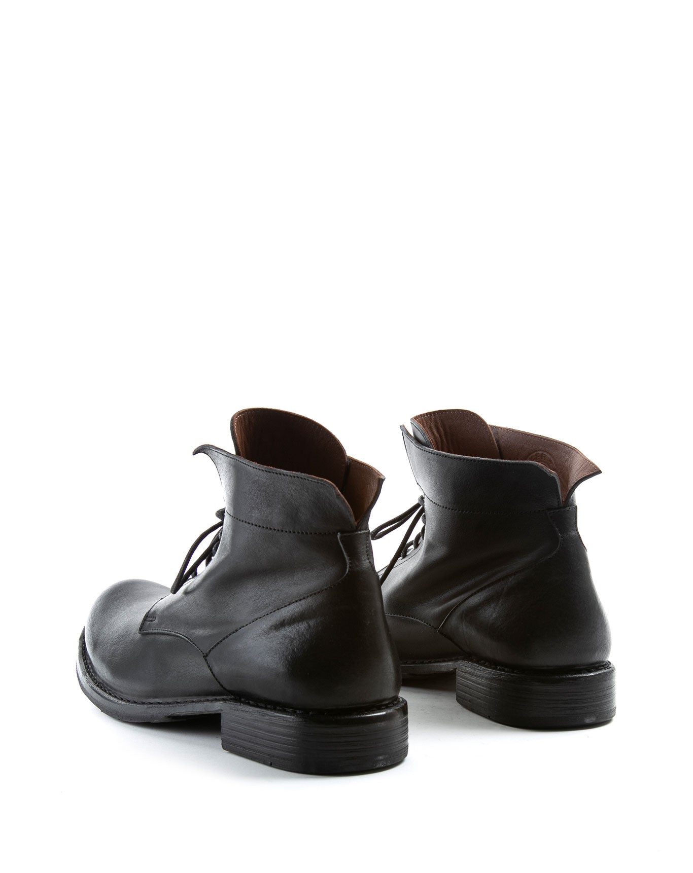 Fiorentini + Baker, ETERNITY 745, Black leather lace-up ankle boot-Made in Italy-back