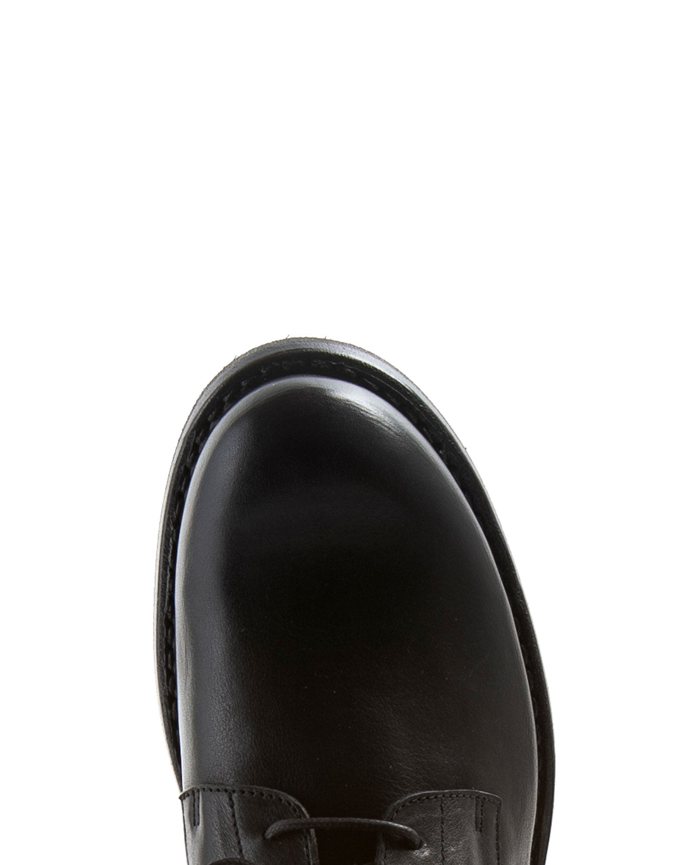 Fiorentini + Baker, ETERNITY 745, Black leather lace-up ankle boot-Made in Italy-toe