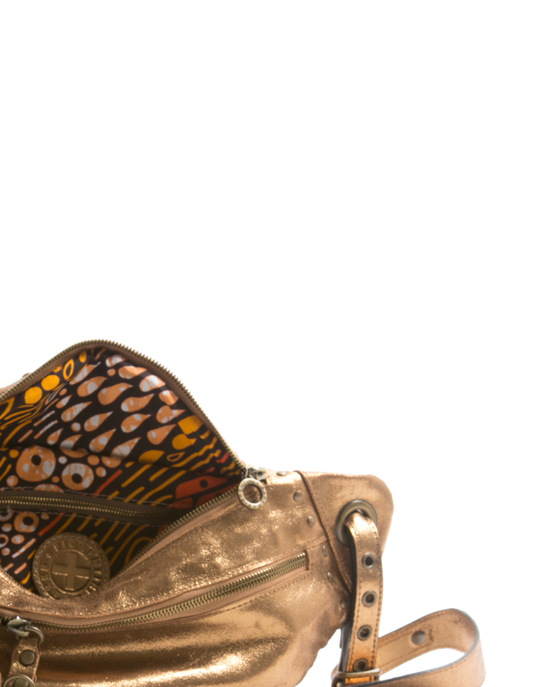 FRA Gold Leather Bag