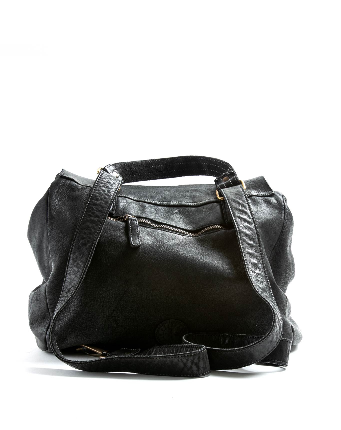 JEFF Black Leather Bag