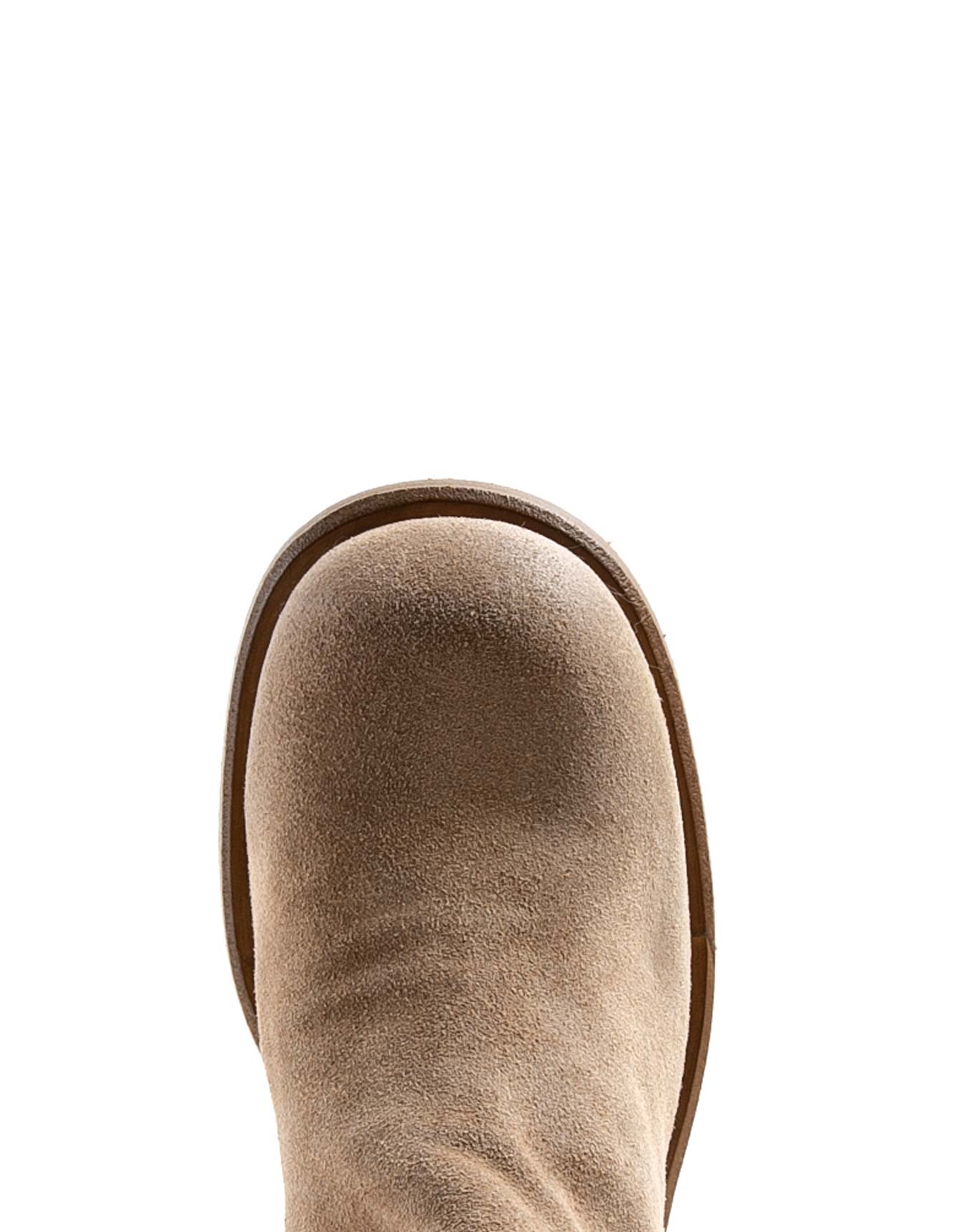 Fiorentini + Baker, MELLOW MOLLY,S Tobacco suede mid-calf boots with squared toe and 5cm heel-Made in Italy-toe