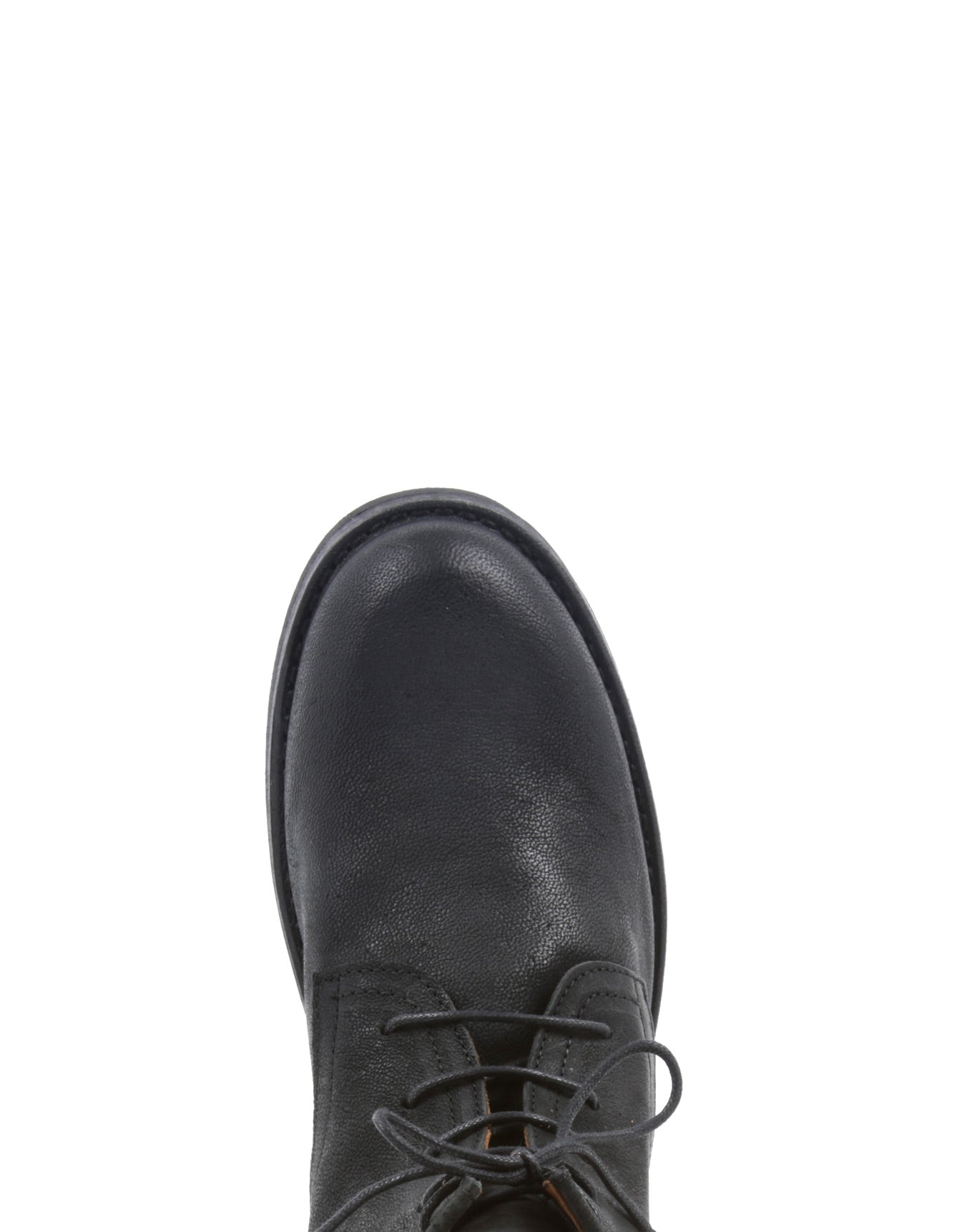 Fiorentini + Baker, ETERNITY EZRA, Lace-up ankle boots in grained black leather -Made in Italy-toe