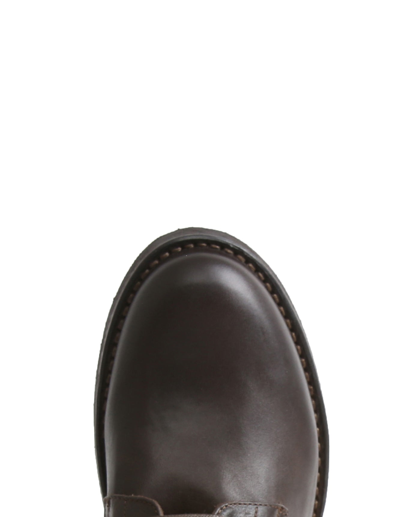 Fiorentini + Baker, ETERNITY 745, Dark brown leather lace-up ankle boot-Made in Italy-toe