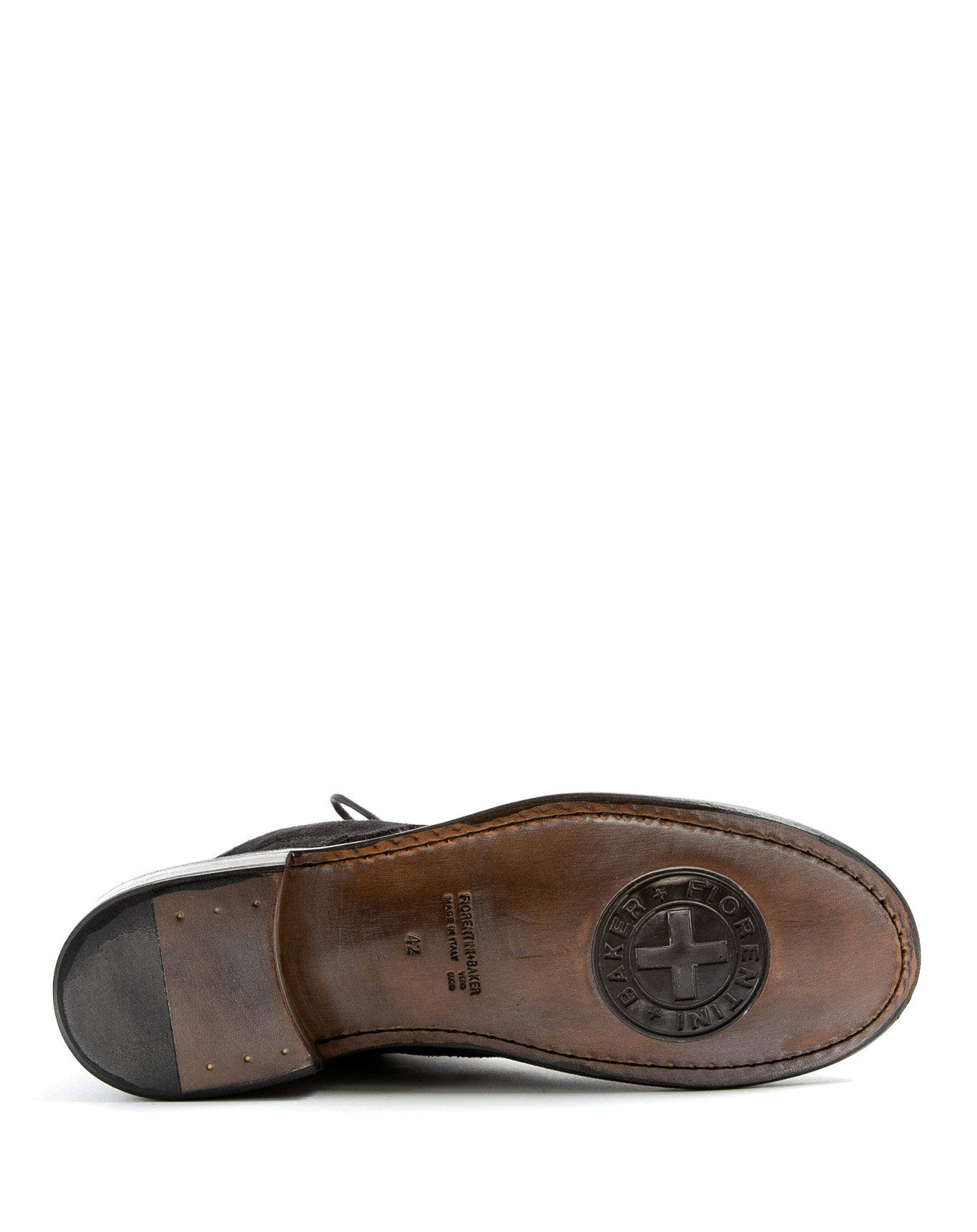 Fiorentini + Baker, FRATERNITY F-EMON, Black suede men ankle lace-up boots-Made in Italy-sole