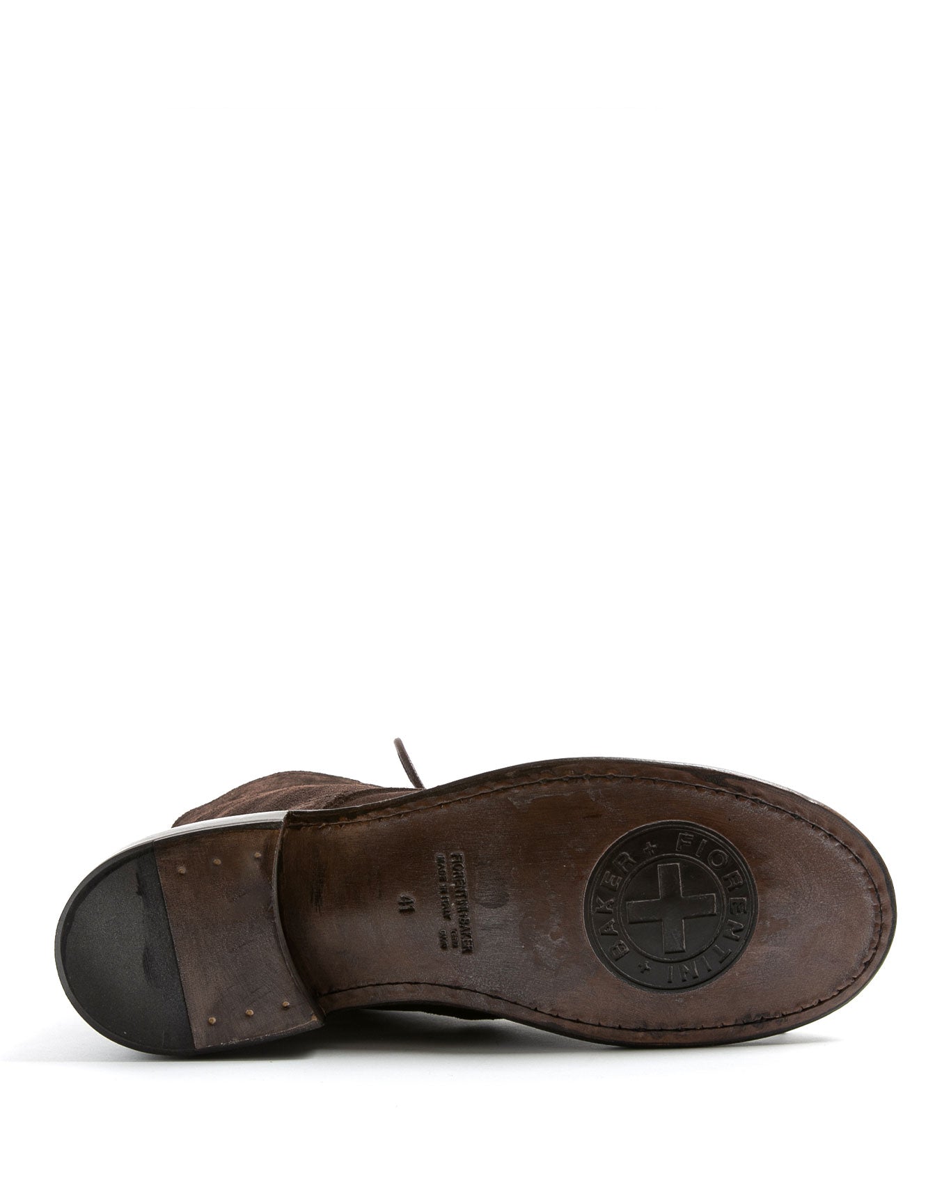 Fiorentini + Baker, FRATERNITY F-EMON, Brown suede men ankle lace-up boots-Made in Italy-sole