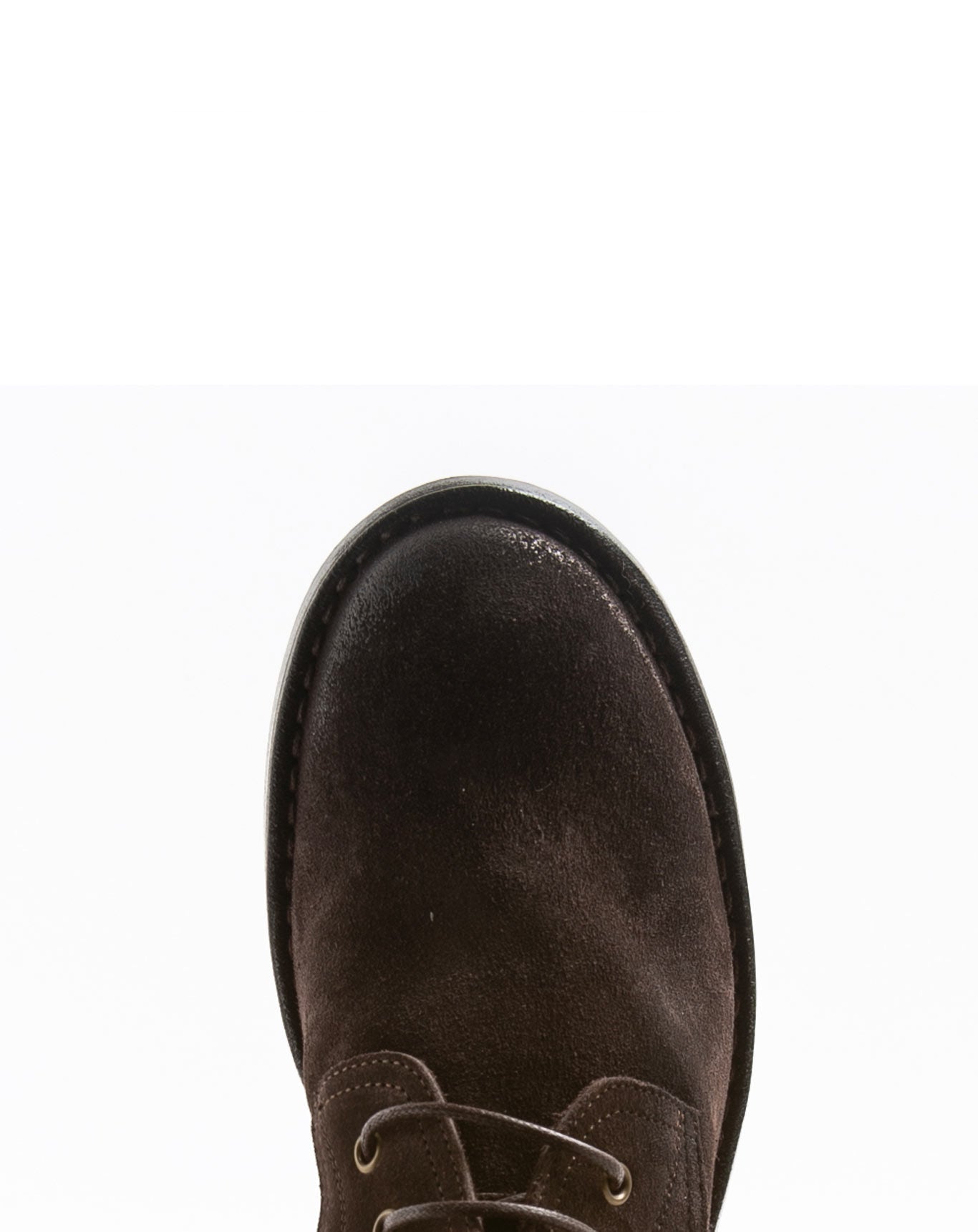 Fiorentini + Baker, FRATERNITY F-EMON, Brown suede ankle lace-up boots-Made in Italy-toe