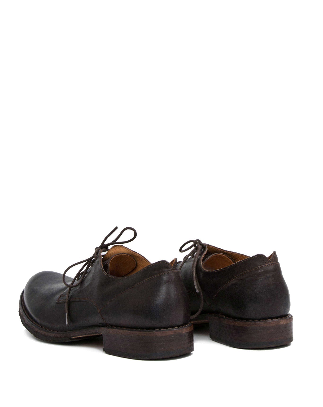 Fiorentini + Baker, ETERNITY 706, Dark brown leather derby shoe-Made in Italy-back