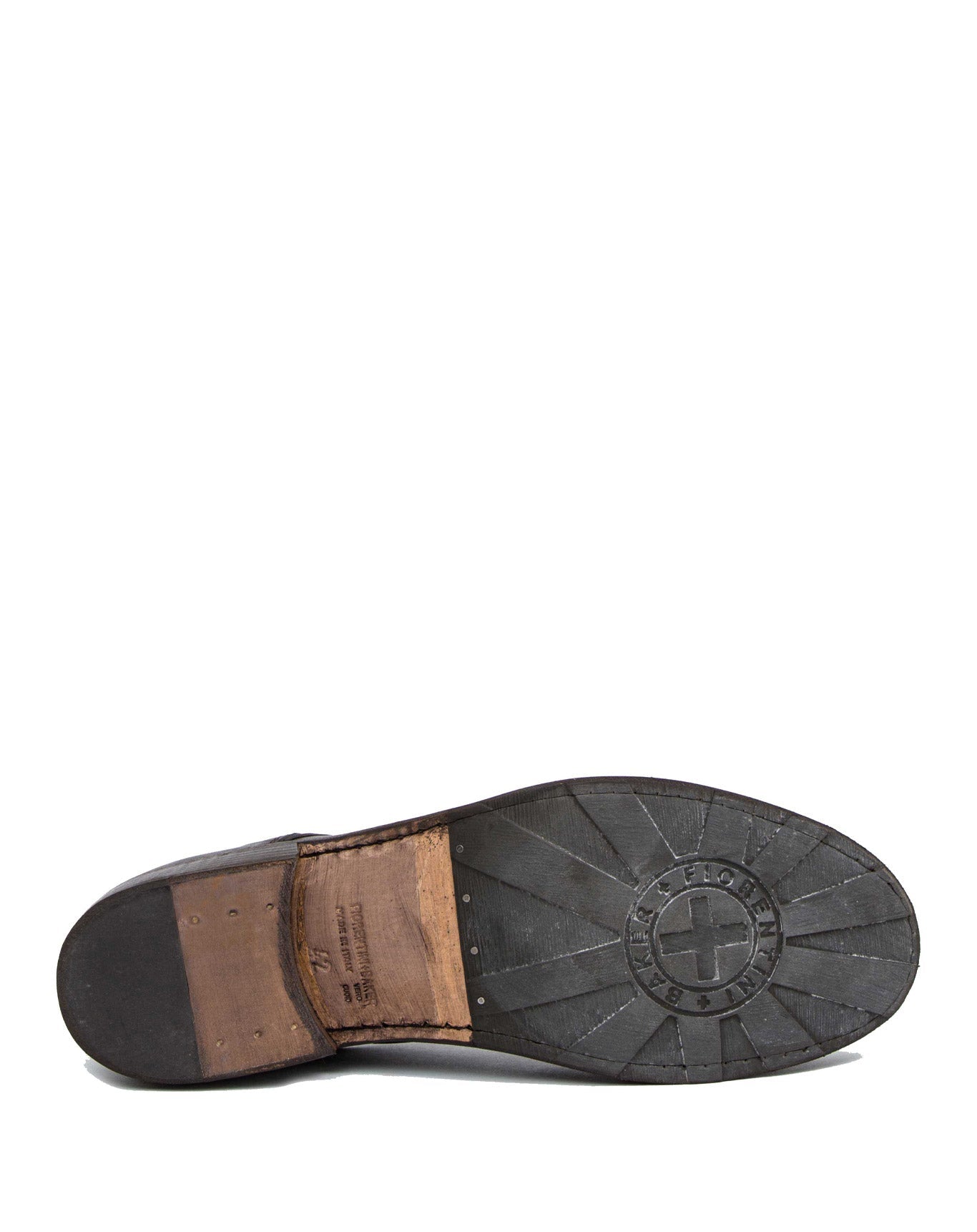 Fiorentini + Baker, ETERNITY 706, Dark brown leather derby shoe-Made in Italy-sole