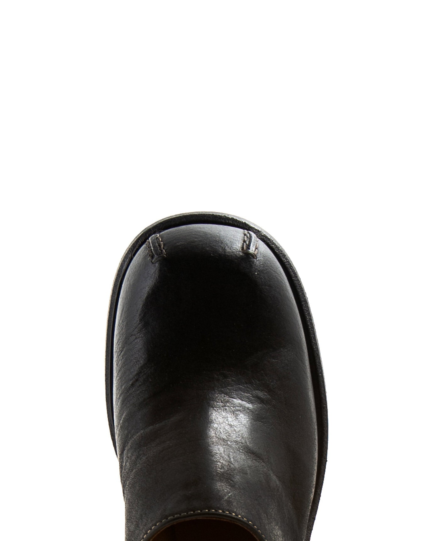 Fiorentini + Baker, MELLOW MIND, Clog mules with squared toe and 4cm heel in reversed black leather-Made in Italy-toe