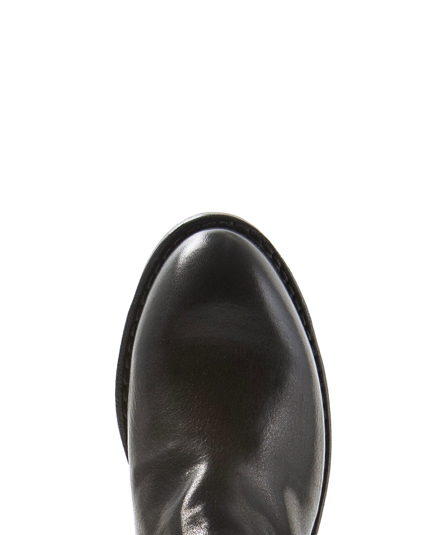 Fiorentini + Baker, ROCKER RENO, Black leather mules with slightly pointed toe and 4.5cm heel-Made in Italy-toe