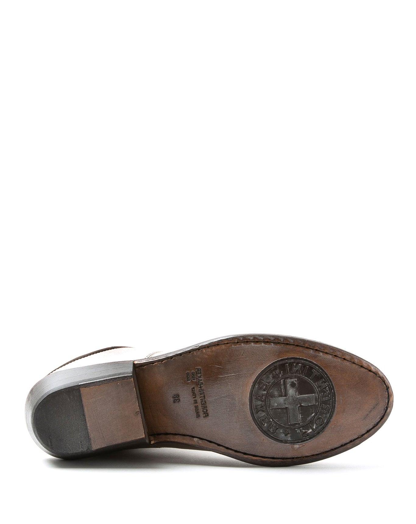 Fiorentini + Baker, ROCKER RENO, Silver leather mules with slightly pointed toe and 4.5cm heel-Made in Italy-sole