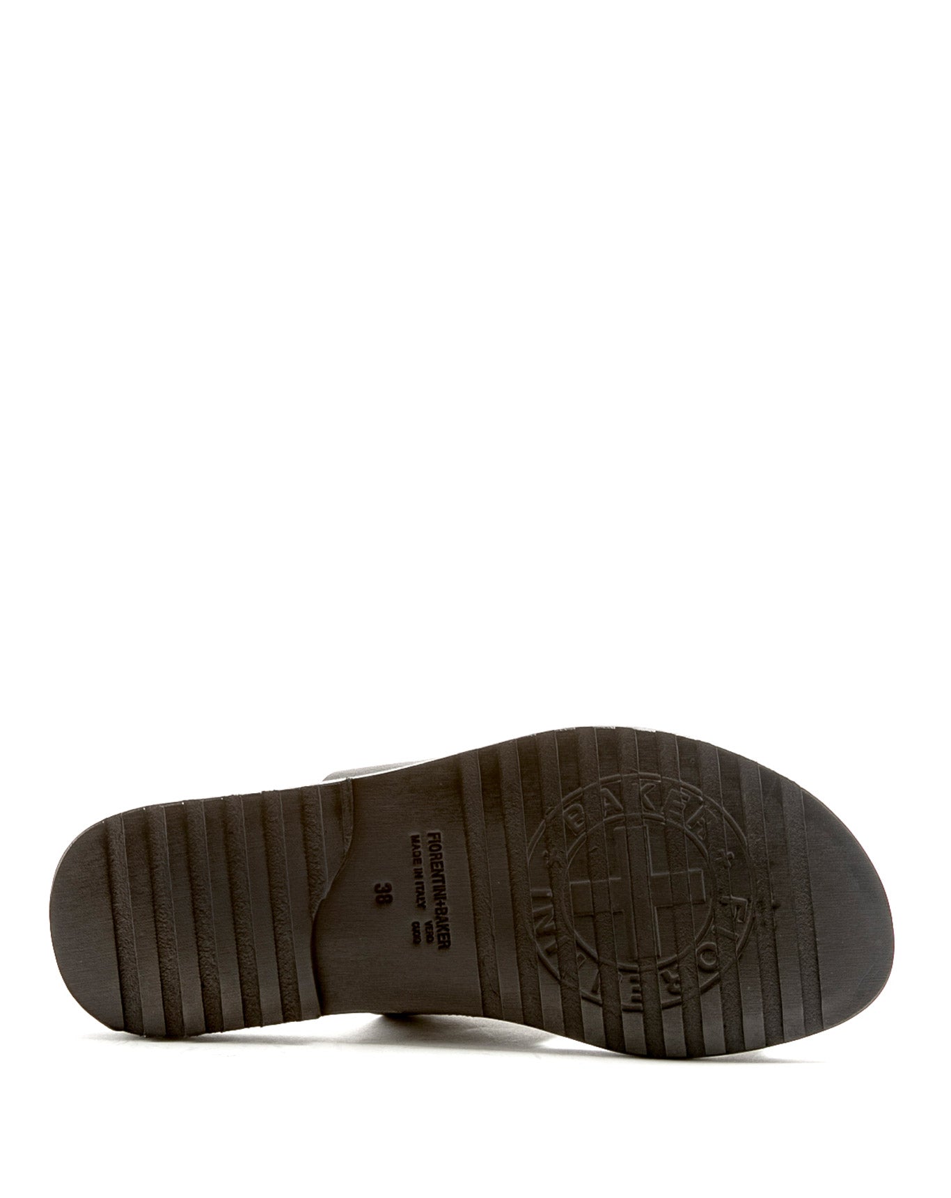 Fiorentini + Baker, ZANTE ZATTYS, Black leather slip on sandals with studs-Made in Italy-sole