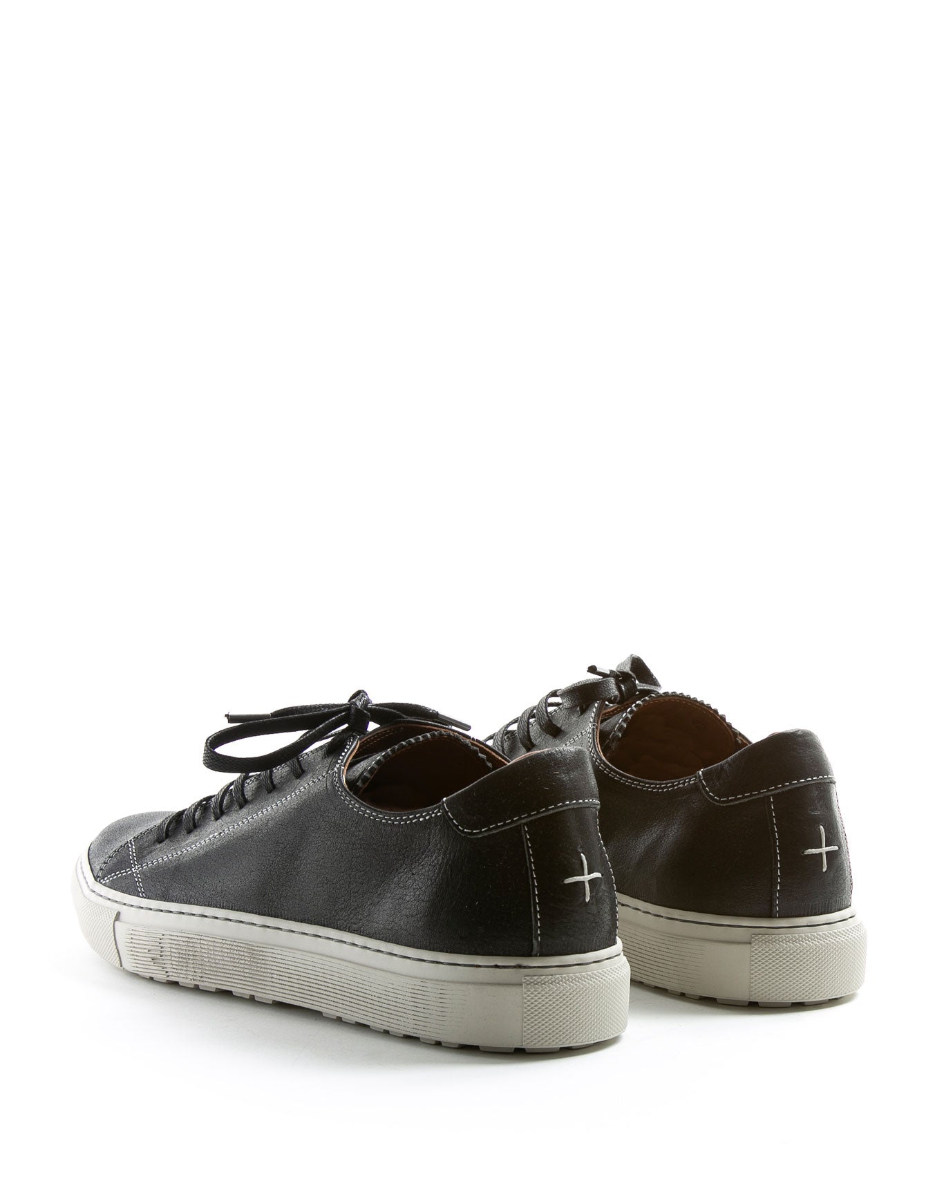 Fiorentini + Baker, BOLT BEXY, Black leather lace-up sneakers-Made in Italy-back