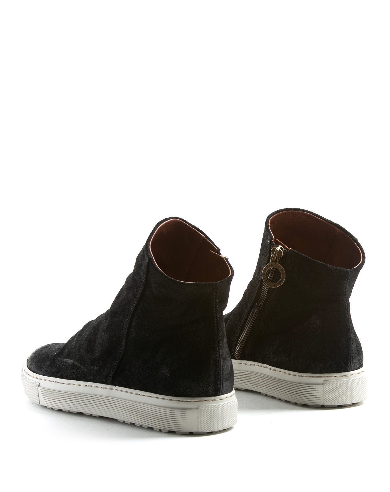 Fiorentini + Baker, BOLT BIEL, Women black suede sneaker boots with inside zip-Made in Italy-back