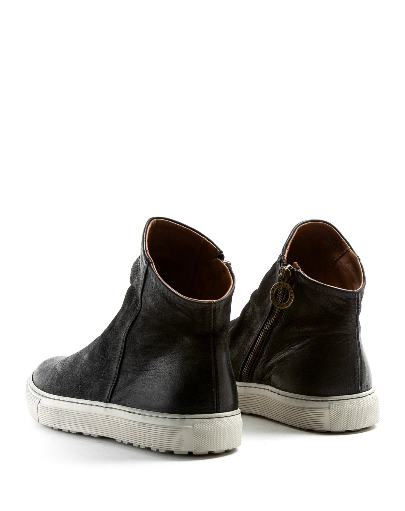 Fiorentini + Baker, BOLT BIEL, Black leather sneaker boots with inside zip-Made in Italy-back