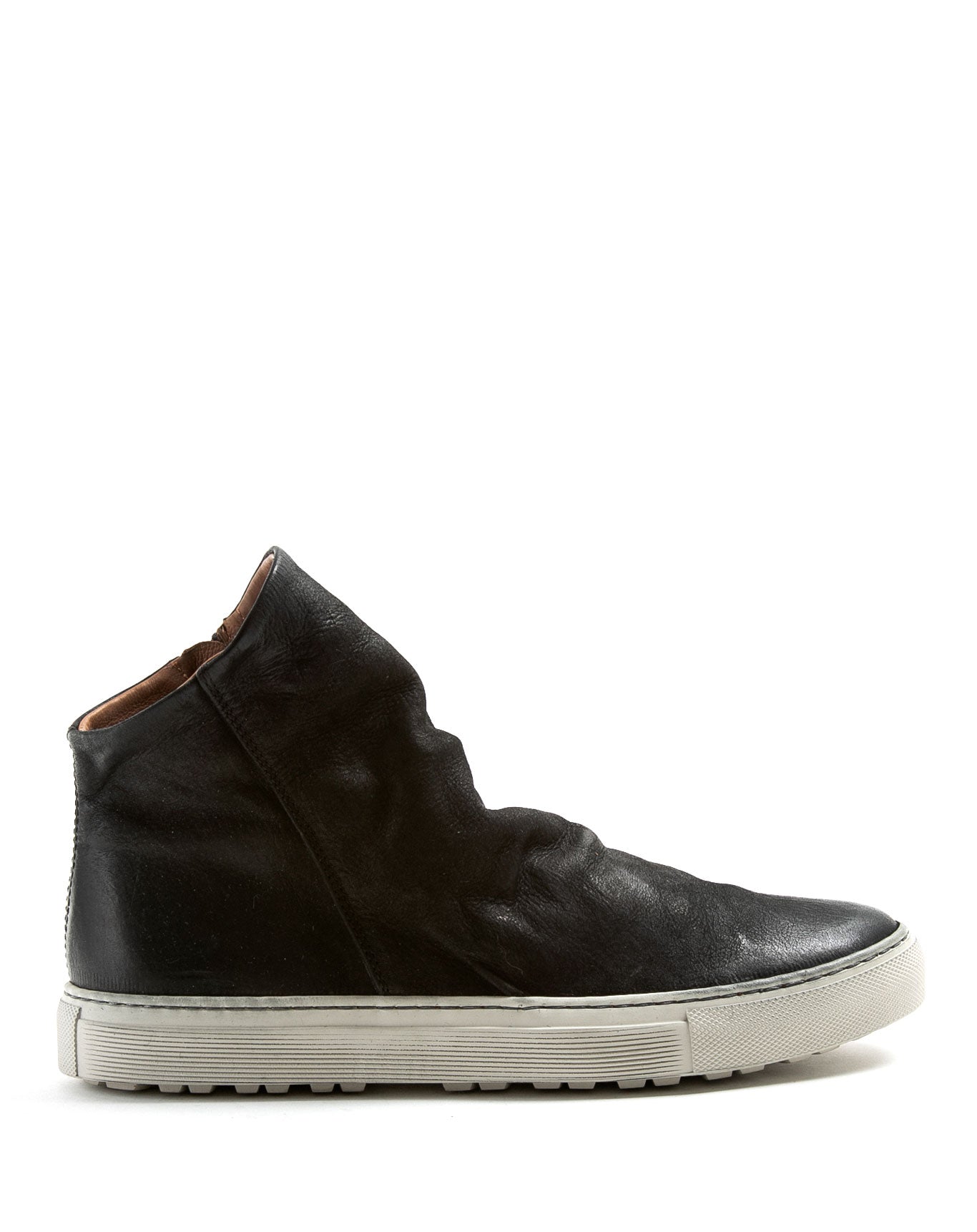 Fiorentini + Baker, BOLT BIEL, Black leather sneaker boots with inside zip-Made in Italy-side