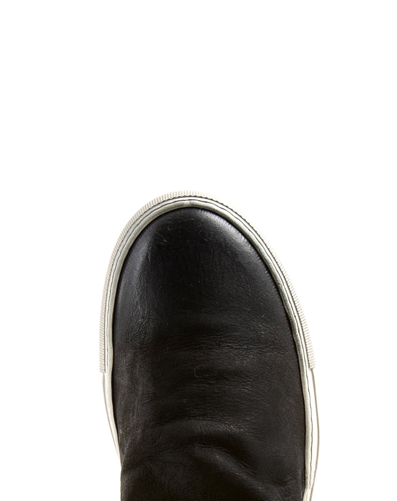 Fiorentini + Baker, BOLT BIEL, Black leather sneaker boots with inside zip-Made in Italy-toe