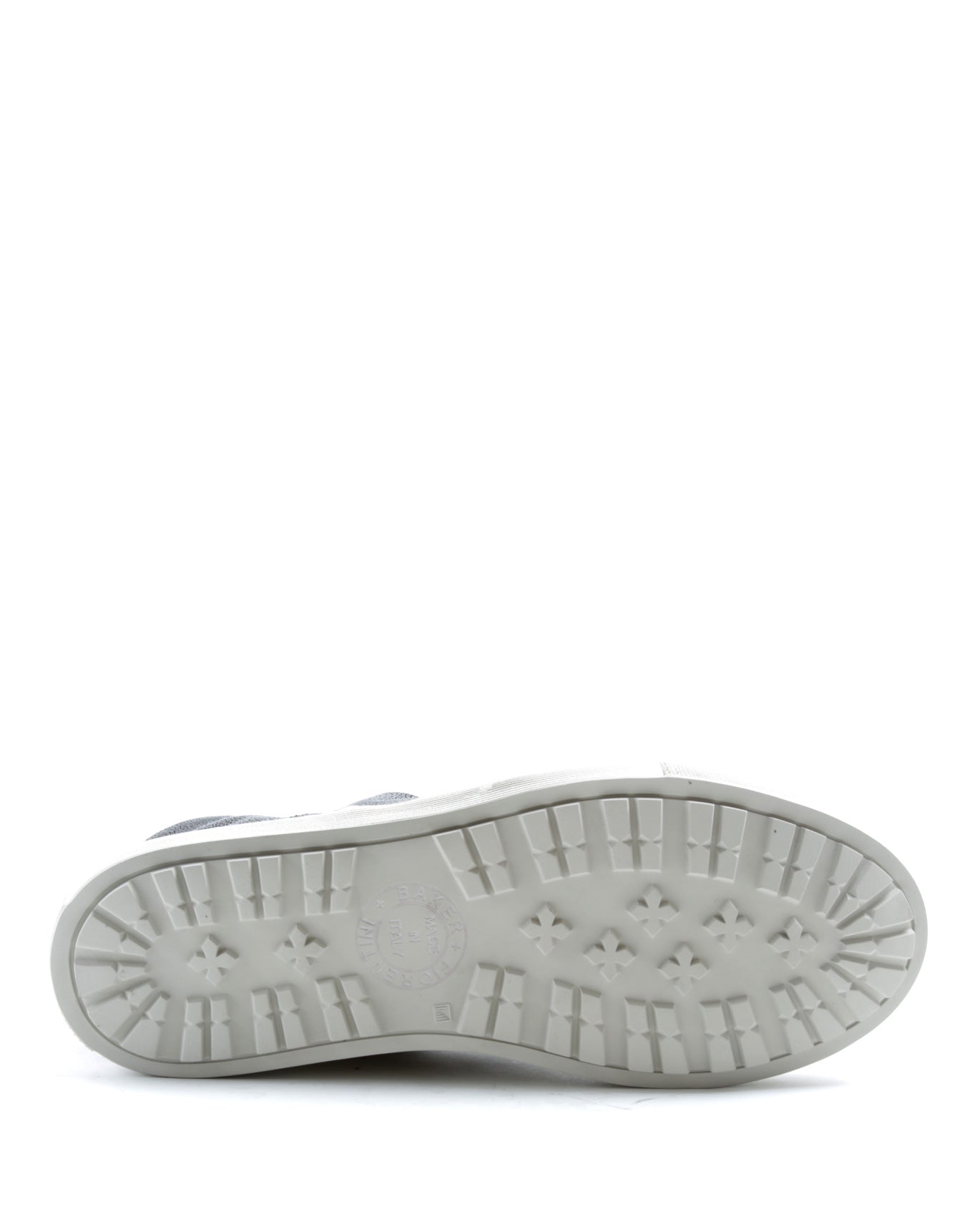 Fiorentini + Baker, BOLT BIEL, Silver leather sneaker boots with inside zip-Made in Italy-sole