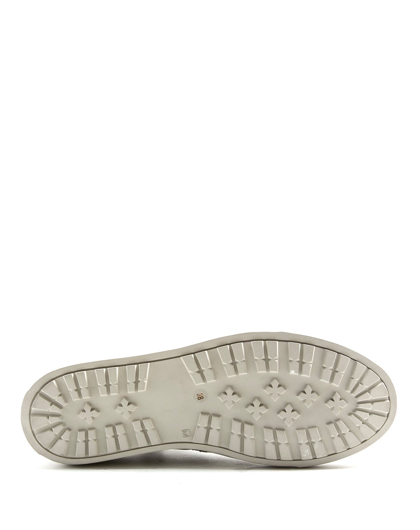 Fiorentini + Baker, BOLT BRIE, Asymmetric sneakers with inside zip in gunmetal leather-Made in Italy-sole