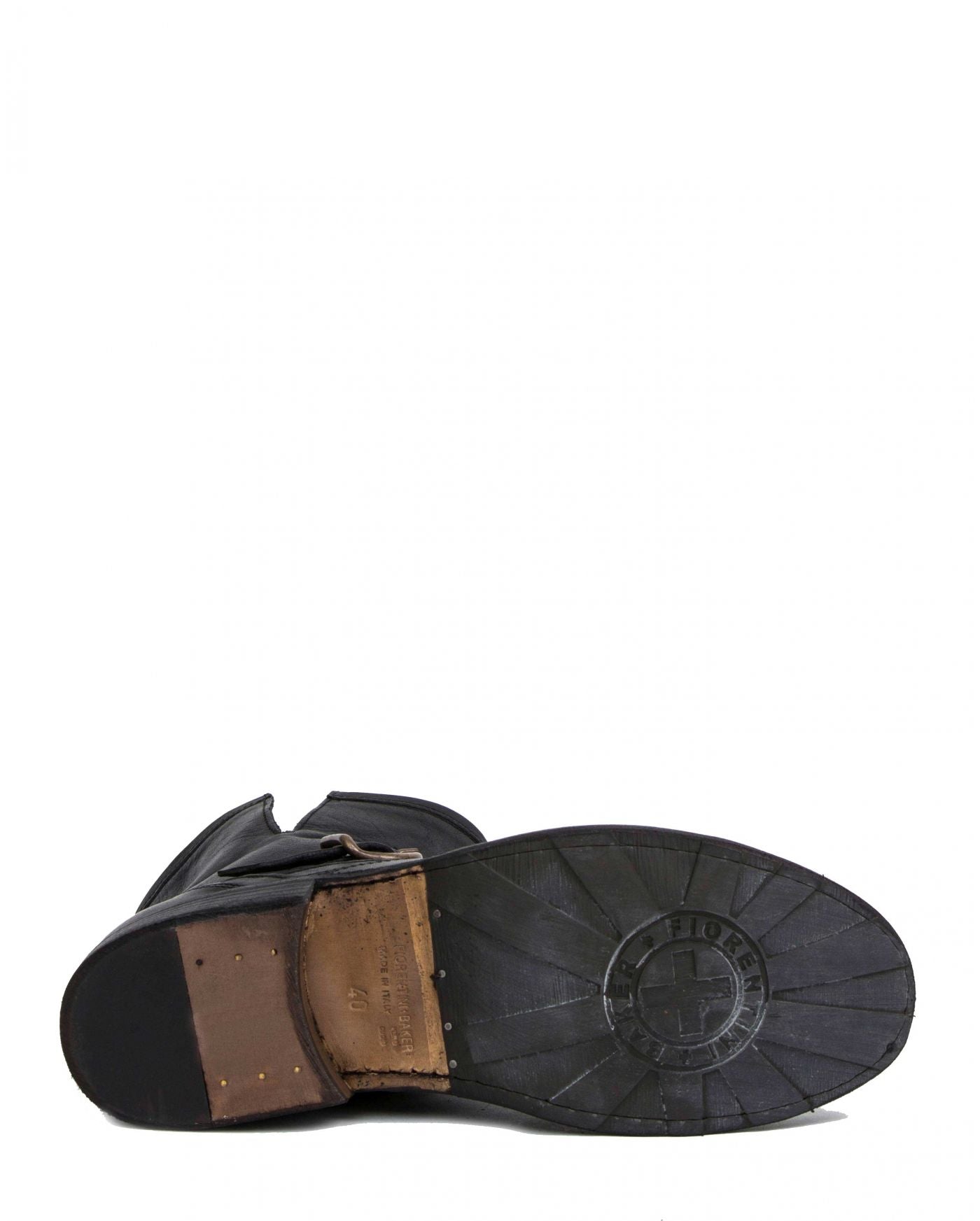 Fiorentini + Baker, ETERNITY ELI, Brown leather ankle biker boots with adjustable strap and inside zip-Made in Italy-sole